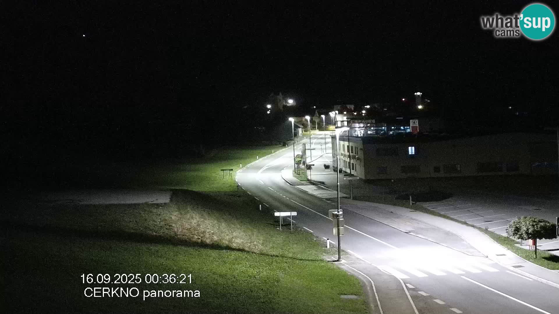 Cerkno city entrance Live Webcam