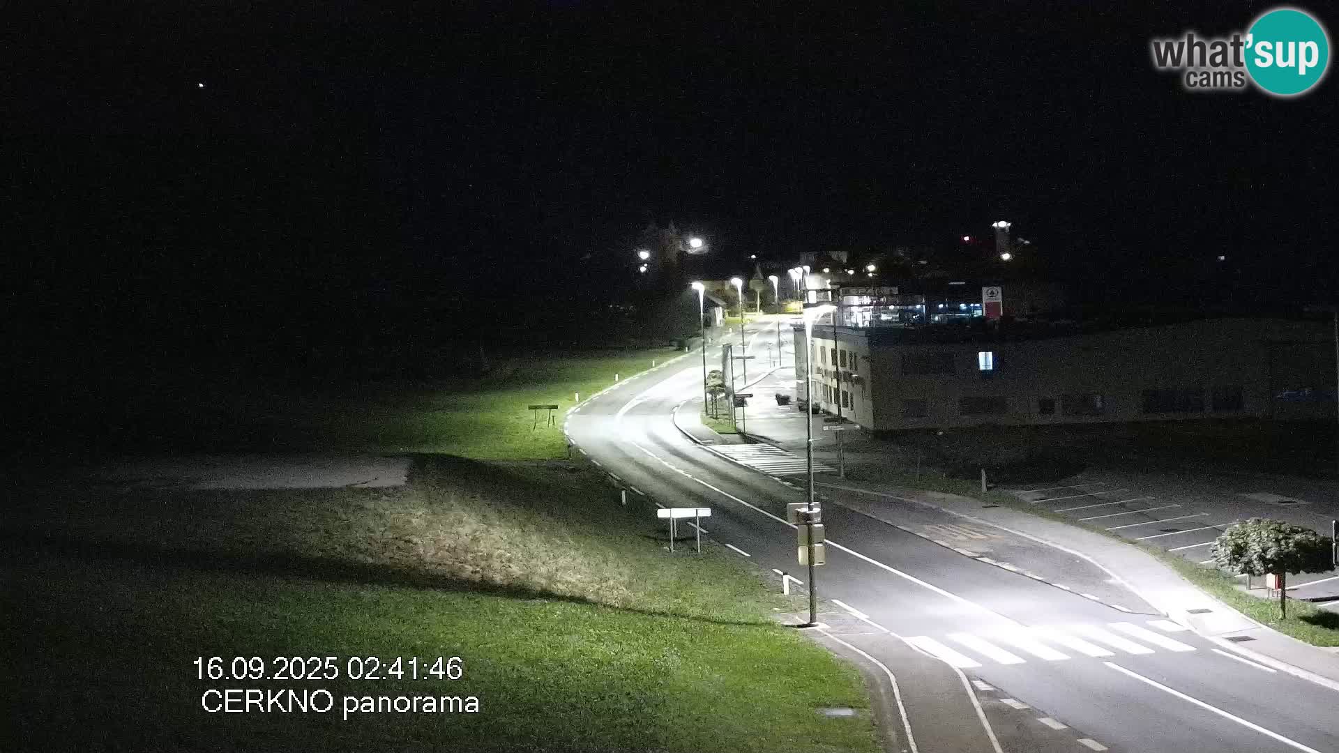 Cerkno city entrance Live Webcam