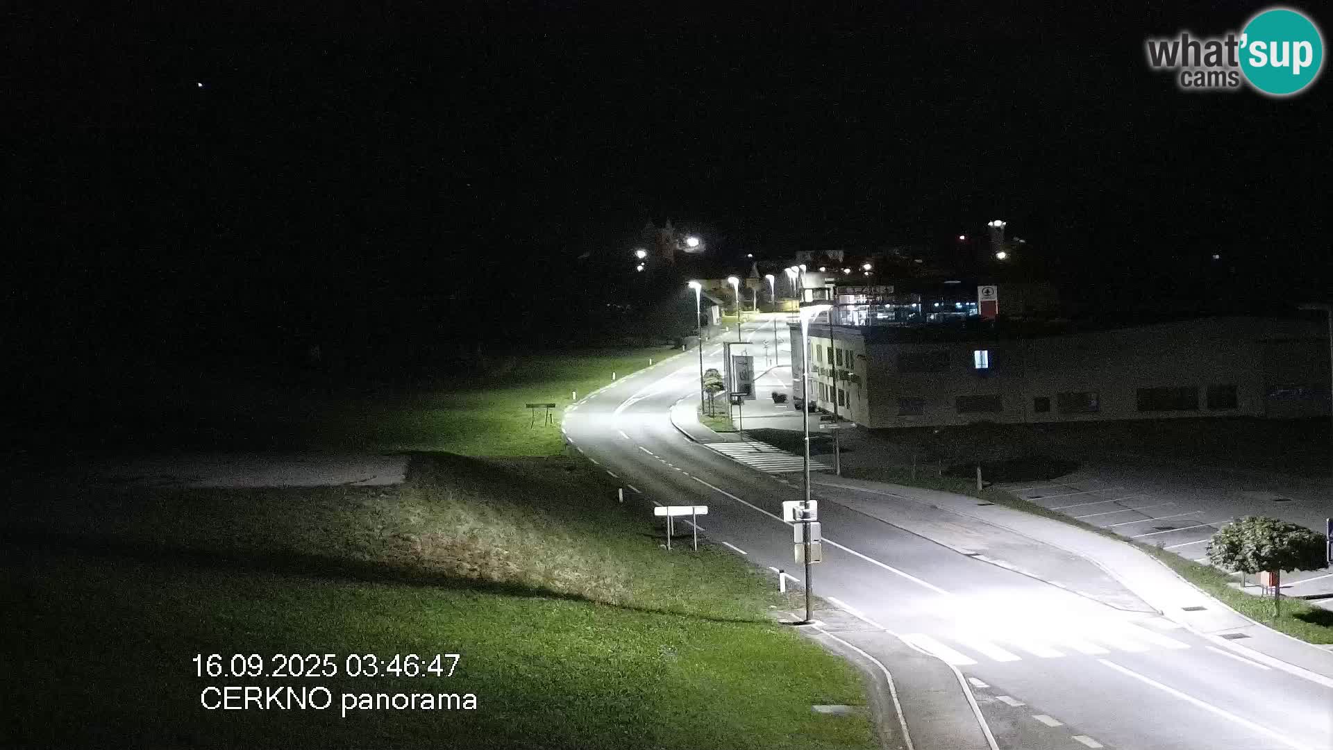 Webcam en direct – Entrée de la ville de Cerkno