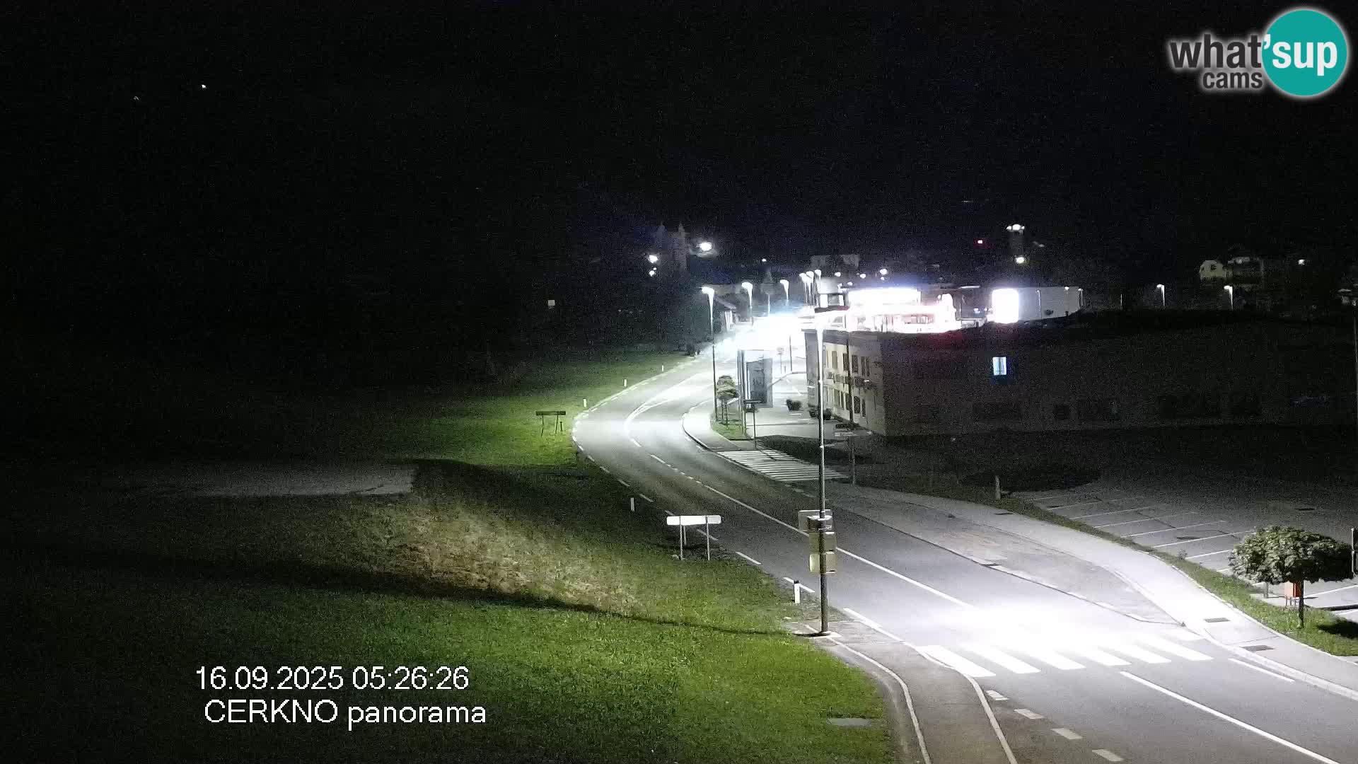 Webcam en direct – Entrée de la ville de Cerkno