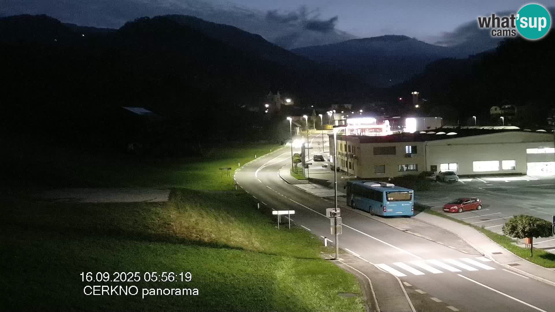 Cerkno city entrance Live Webcam
