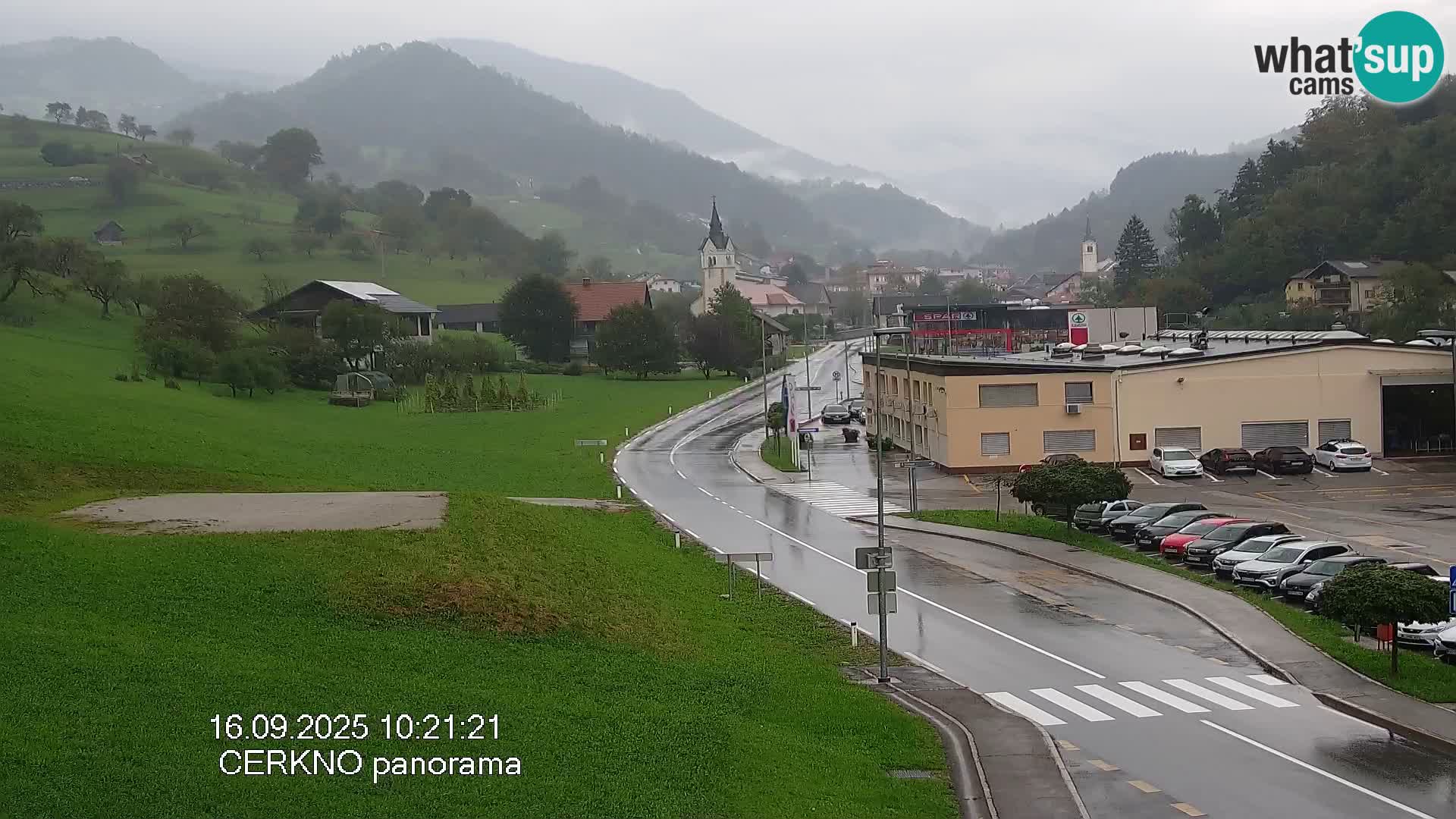 Cerkno city entrance Live Webcam