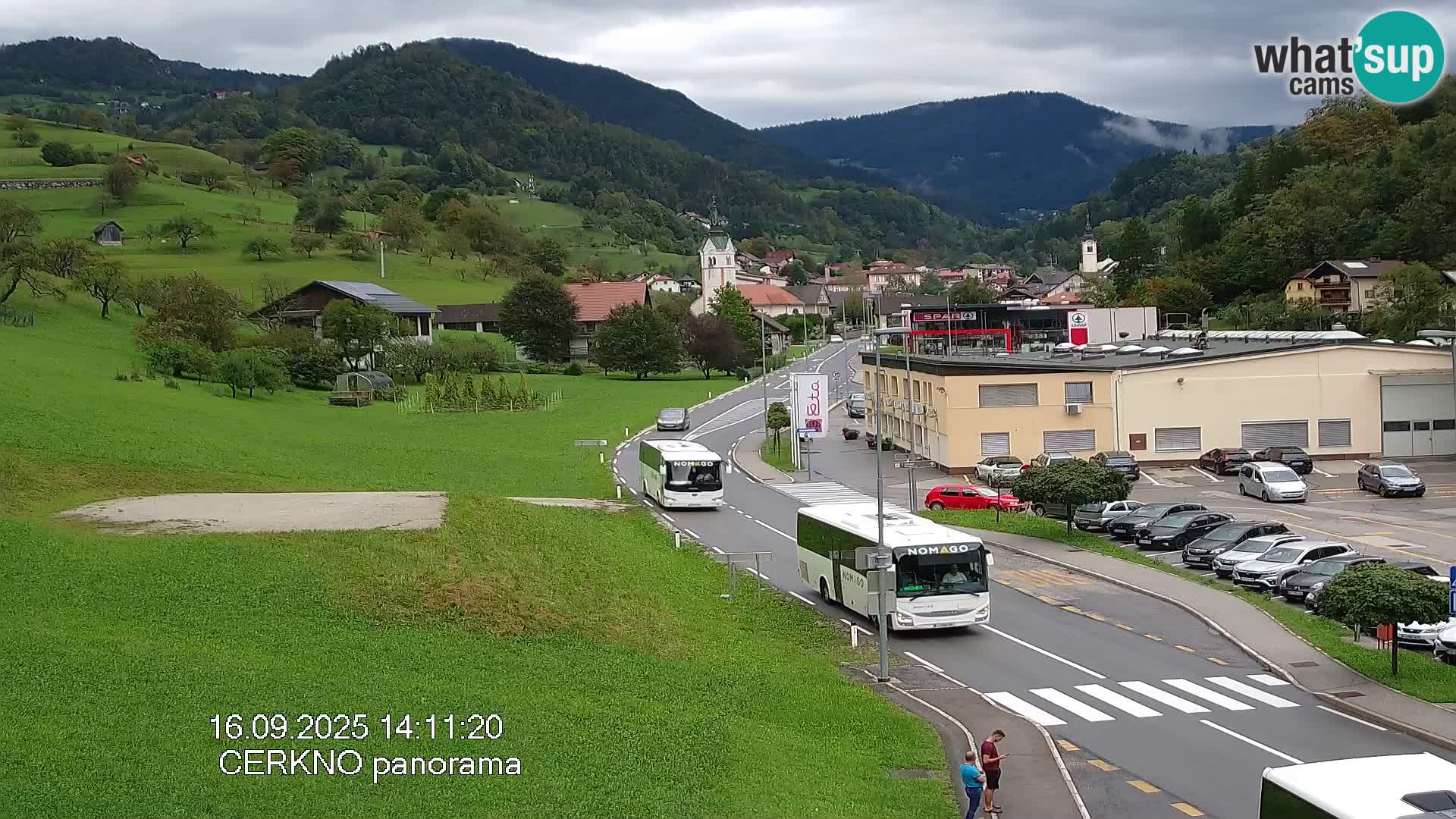 Cerkno entrada a la ciudad Webcam en vivo