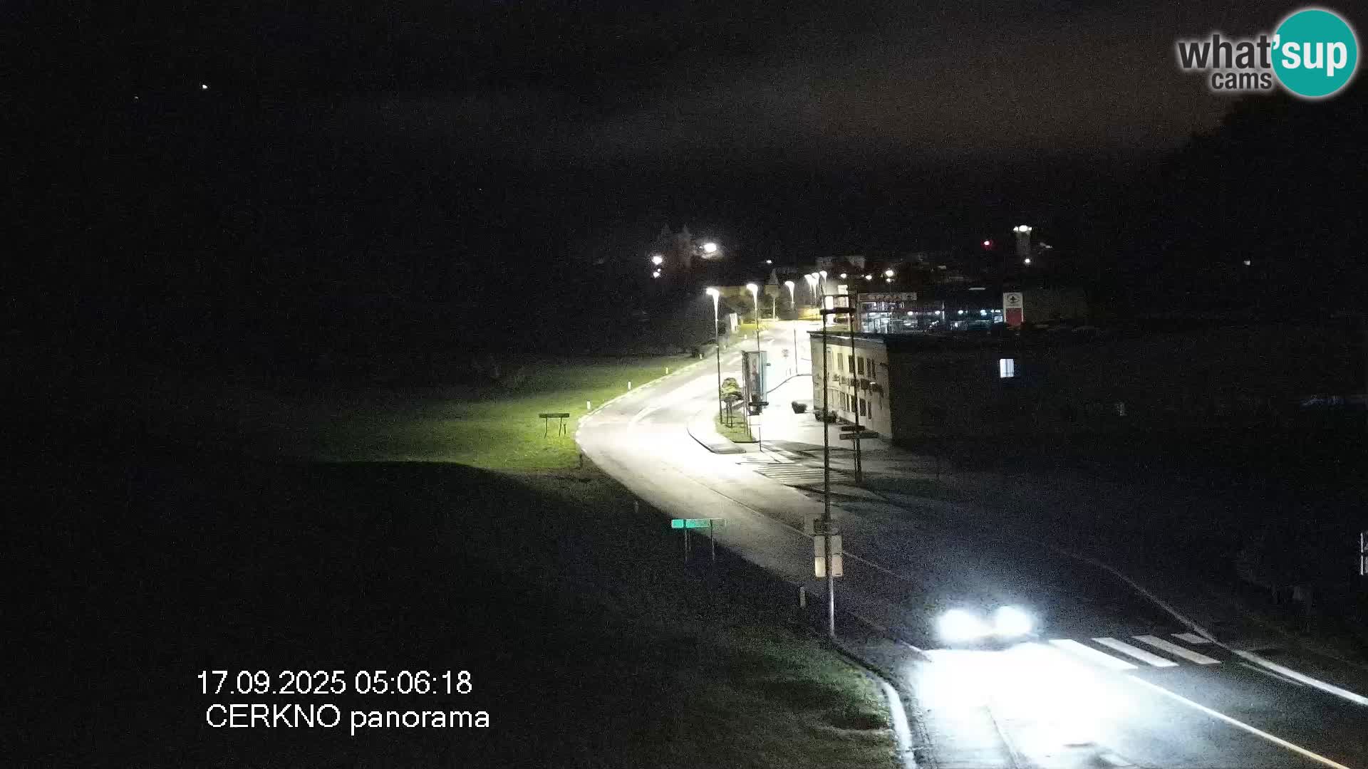 Webcam en direct – Entrée de la ville de Cerkno