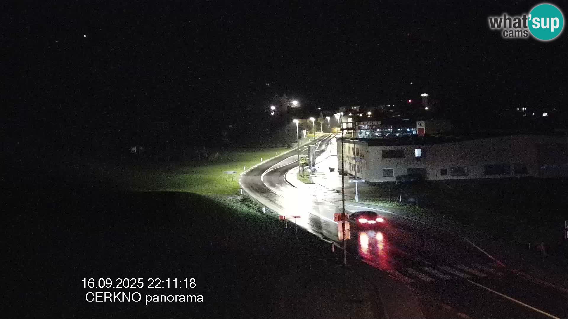 Webcam en direct – Entrée de la ville de Cerkno