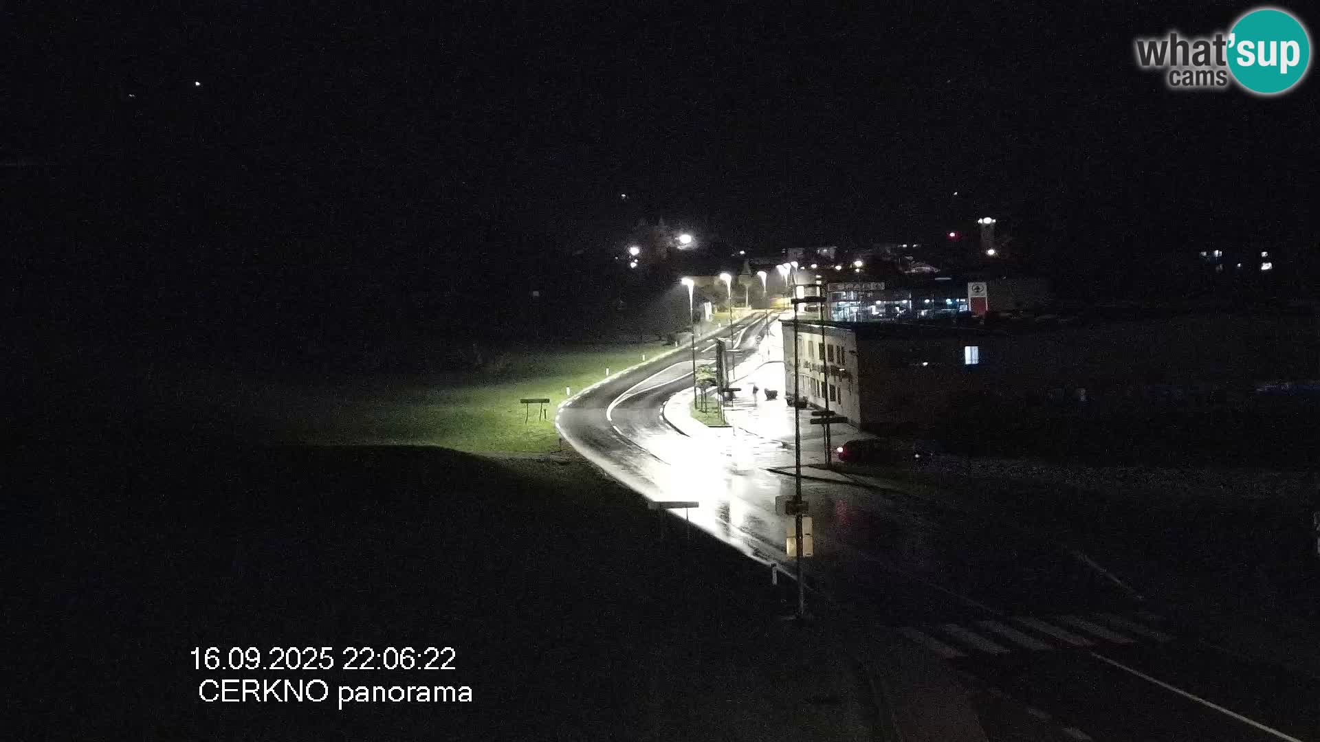 Cerkno entrada a la ciudad Webcam en vivo
