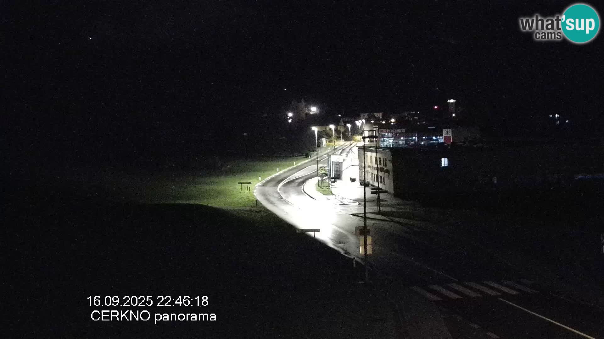 Webcam en direct – Entrée de la ville de Cerkno