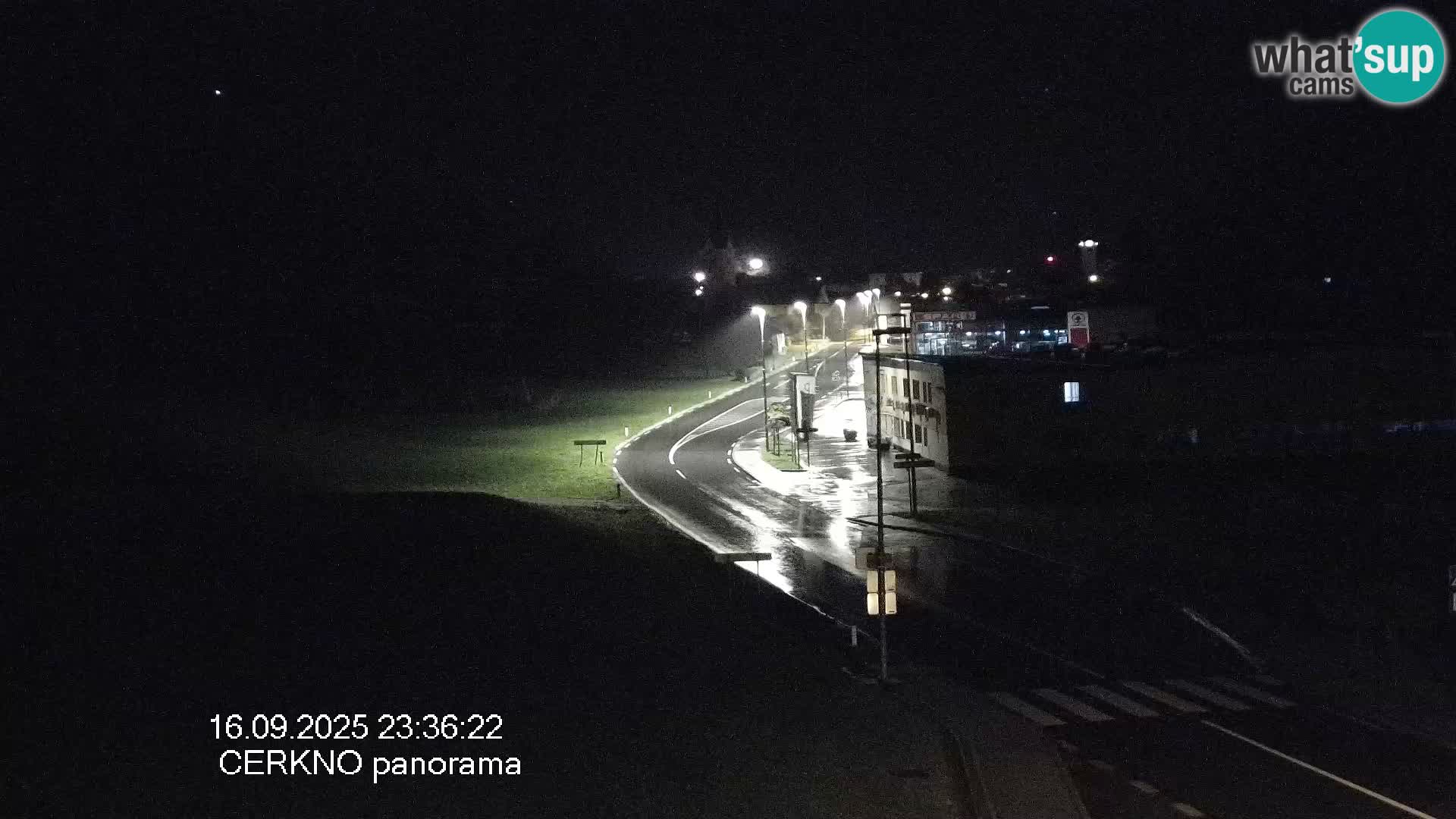 Cerkno city entrance Live Webcam