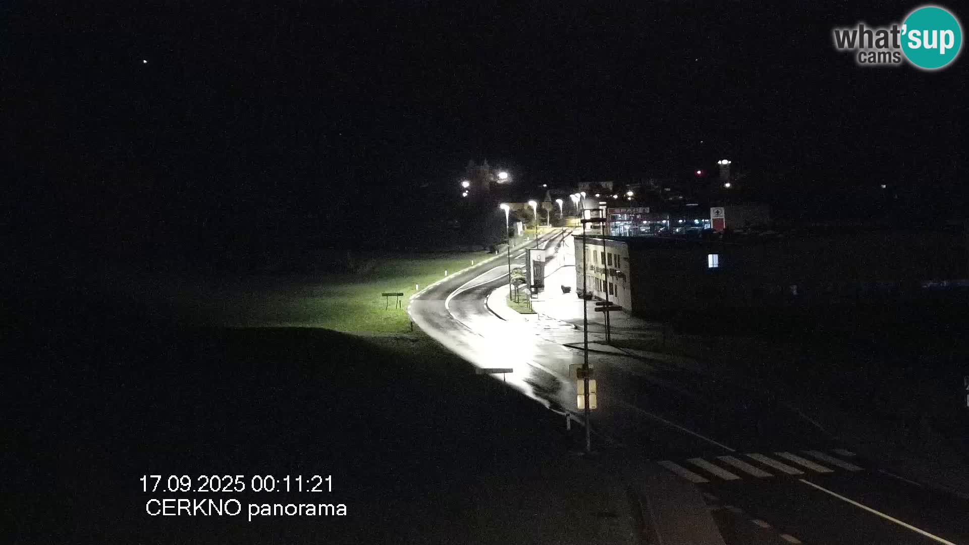 Cerkno entrada a la ciudad Webcam en vivo