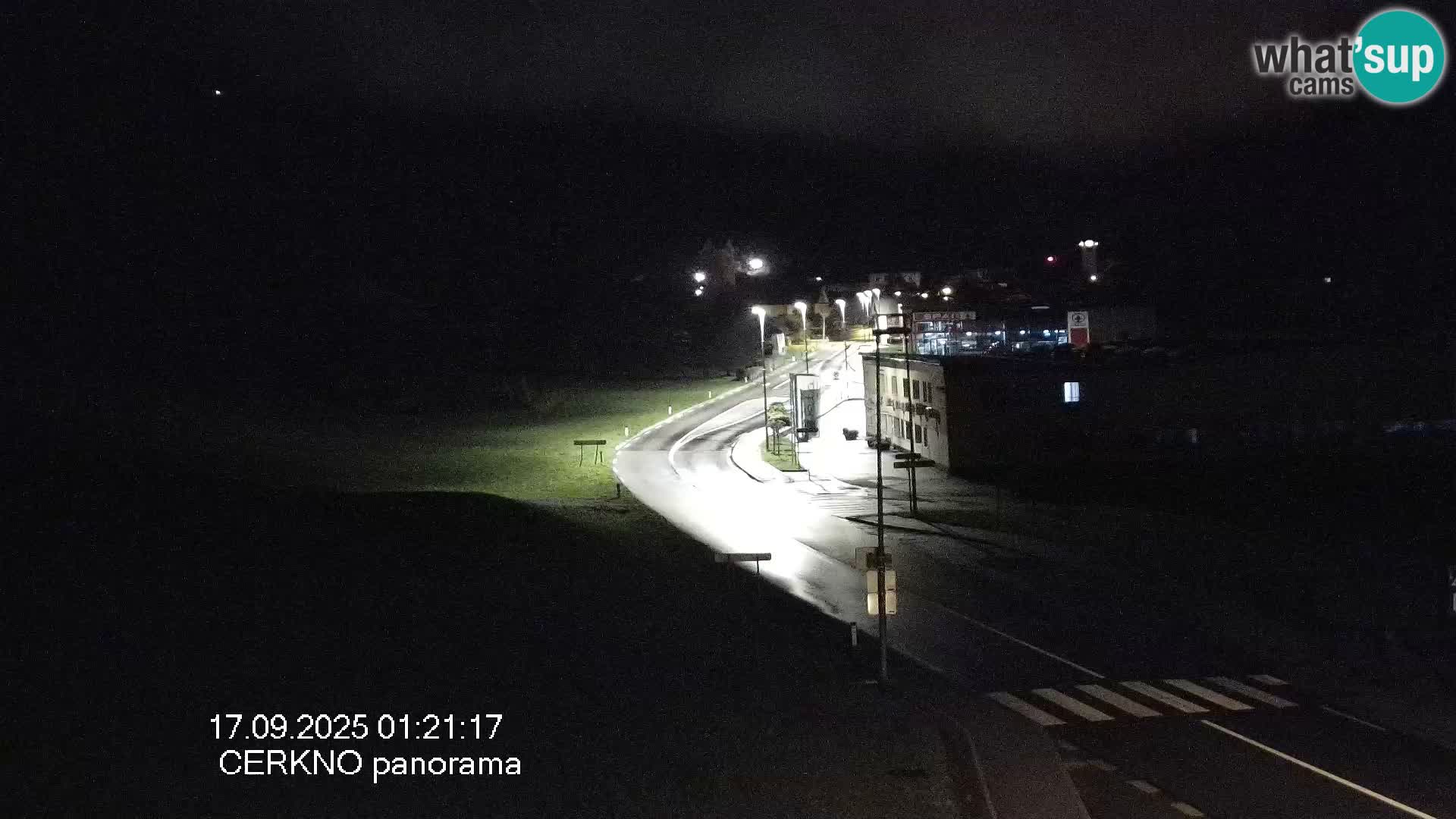 Webcam en direct – Entrée de la ville de Cerkno