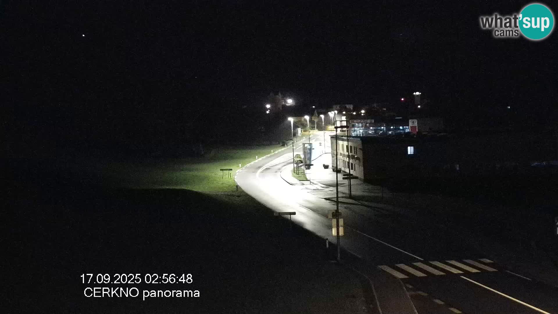 Cerkno city entrance Live Webcam