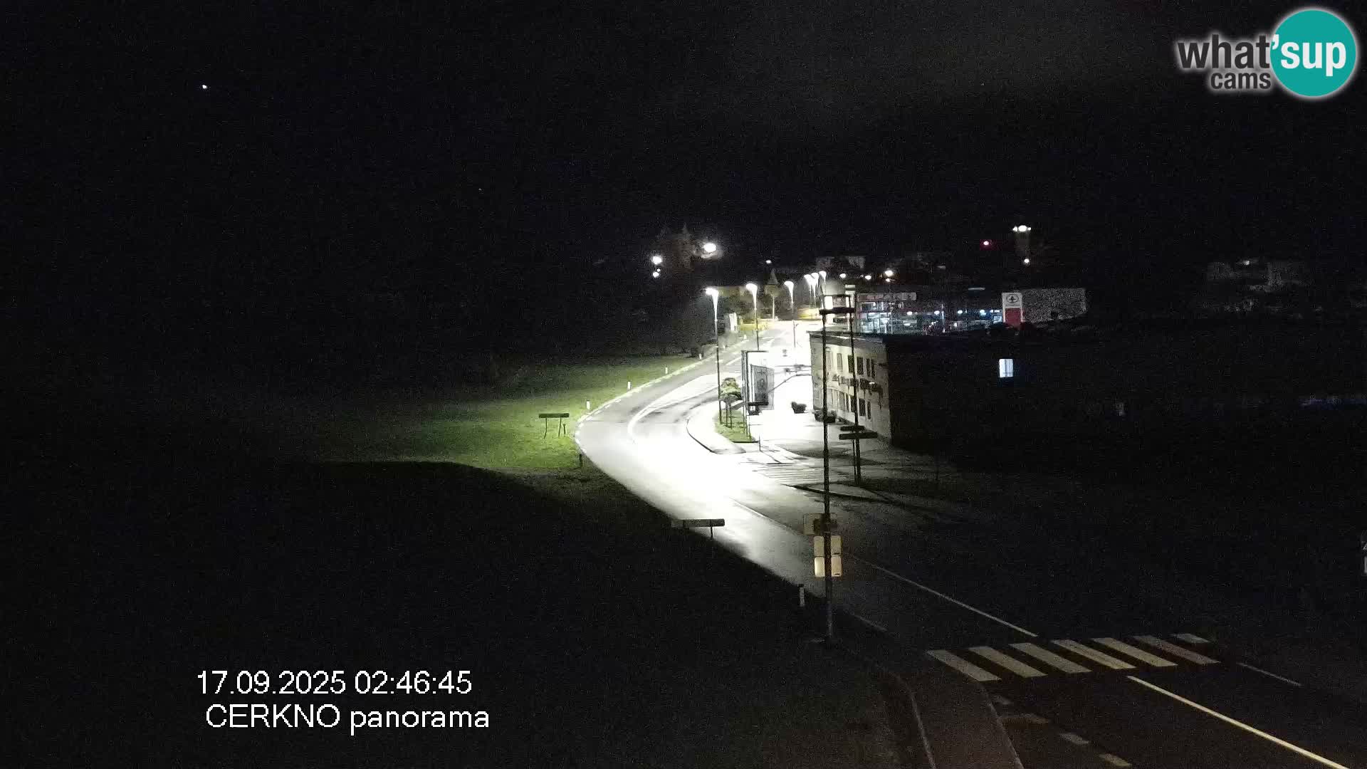 Cerkno entrada a la ciudad Webcam en vivo