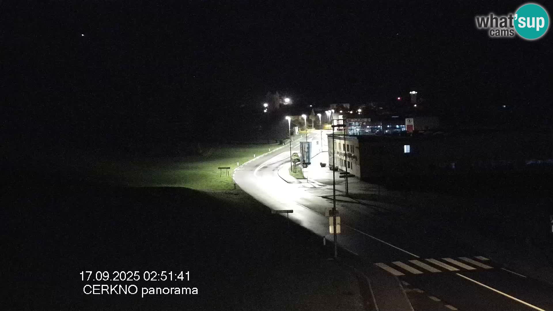 Cerkno city entrance Live Webcam
