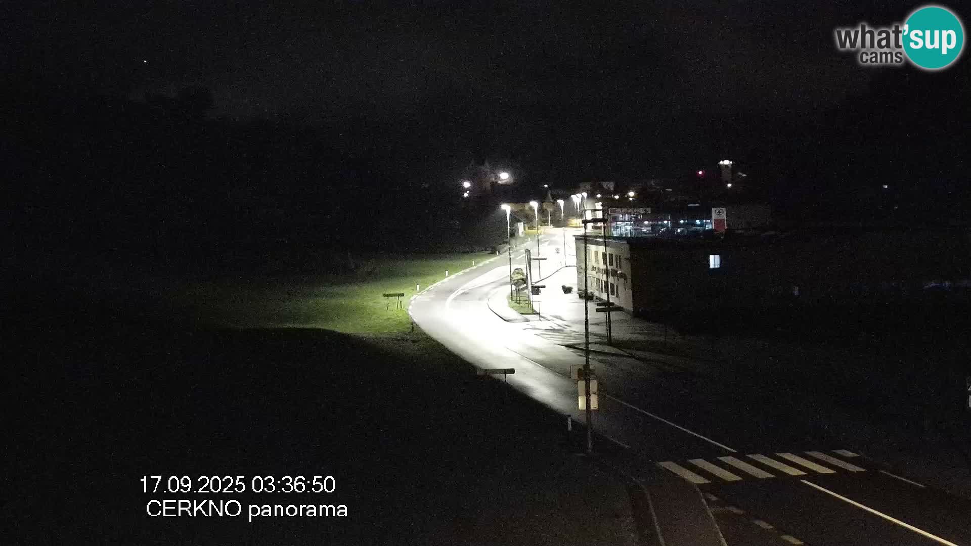 Cerkno entrada a la ciudad Webcam en vivo