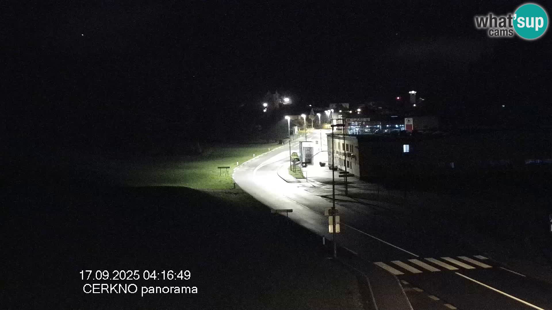 Cerkno city entrance Live Webcam