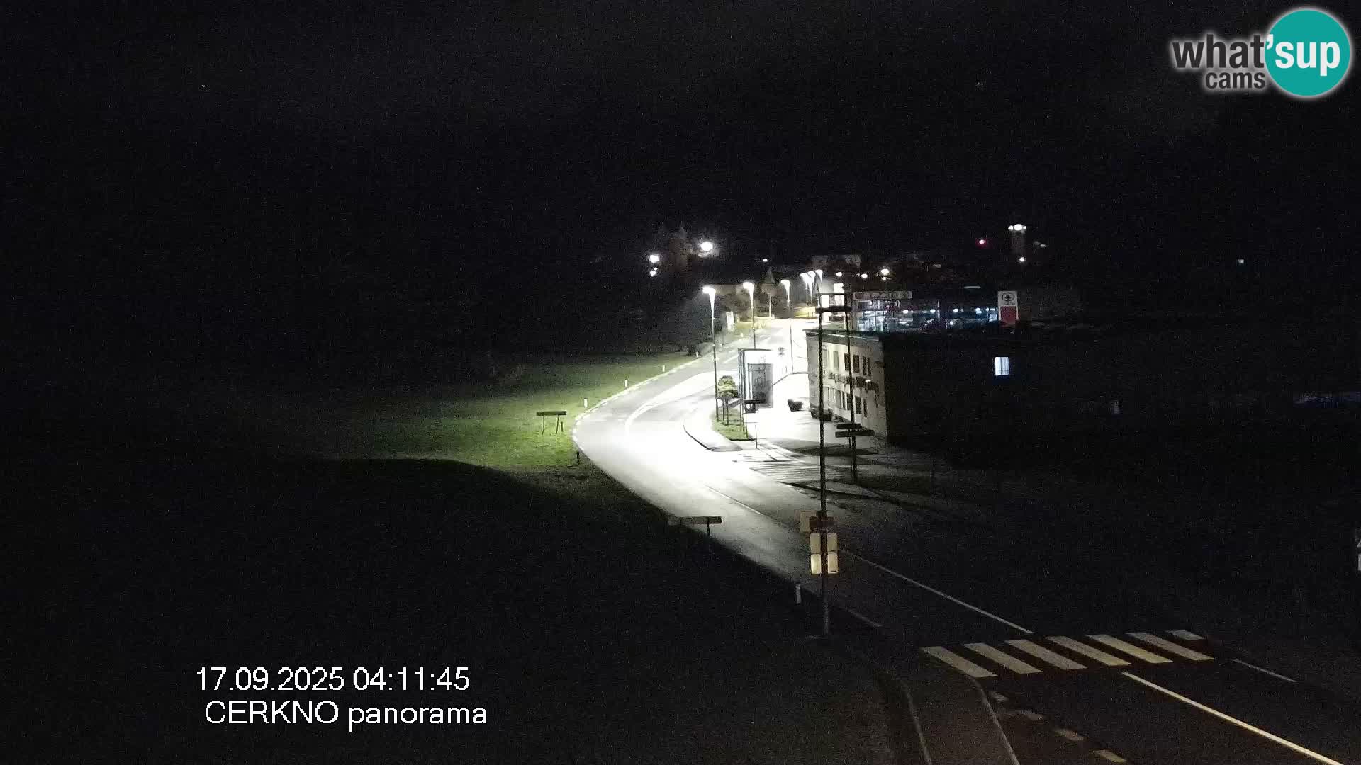 Webcam en direct – Entrée de la ville de Cerkno