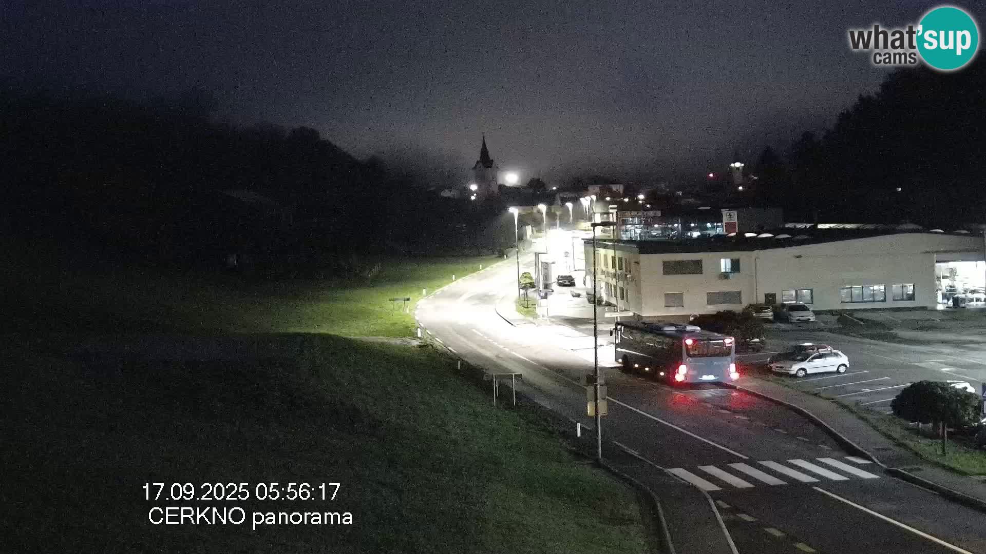 Cerkno city entrance Live Webcam