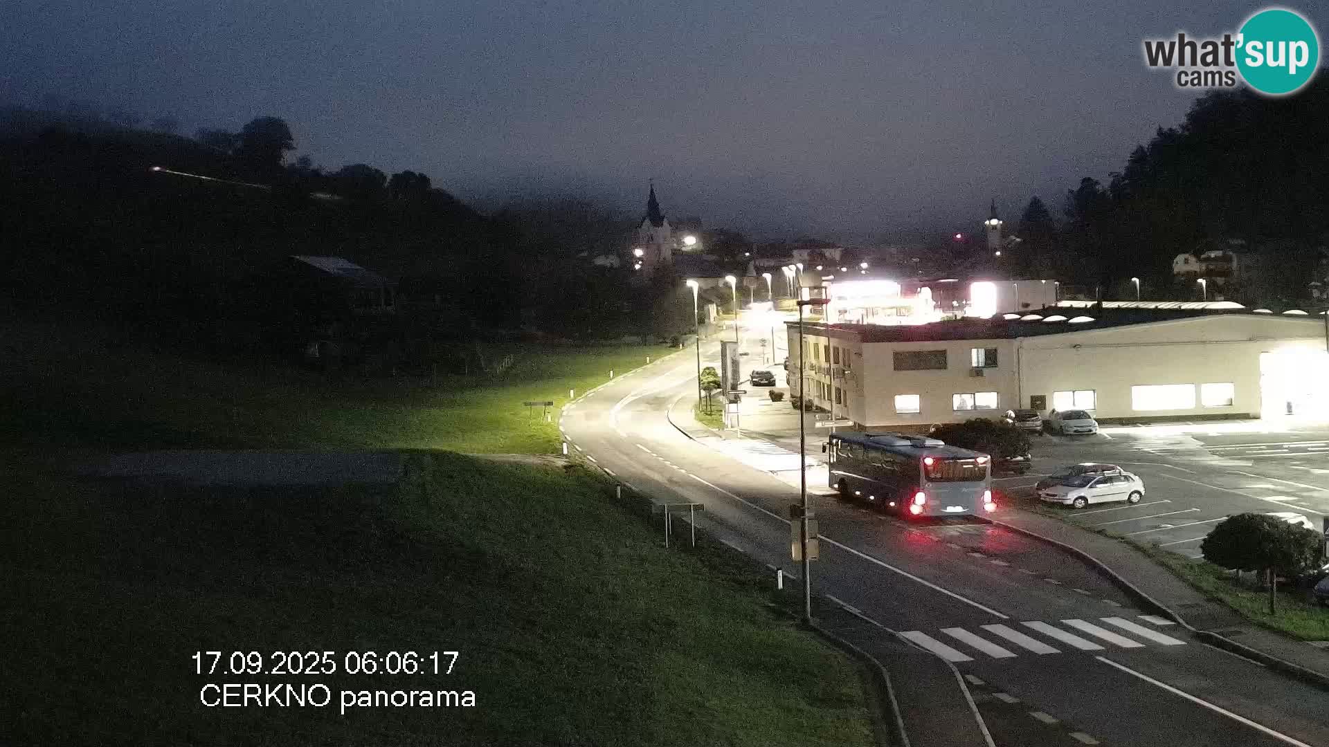 Cerkno entrada a la ciudad Webcam en vivo