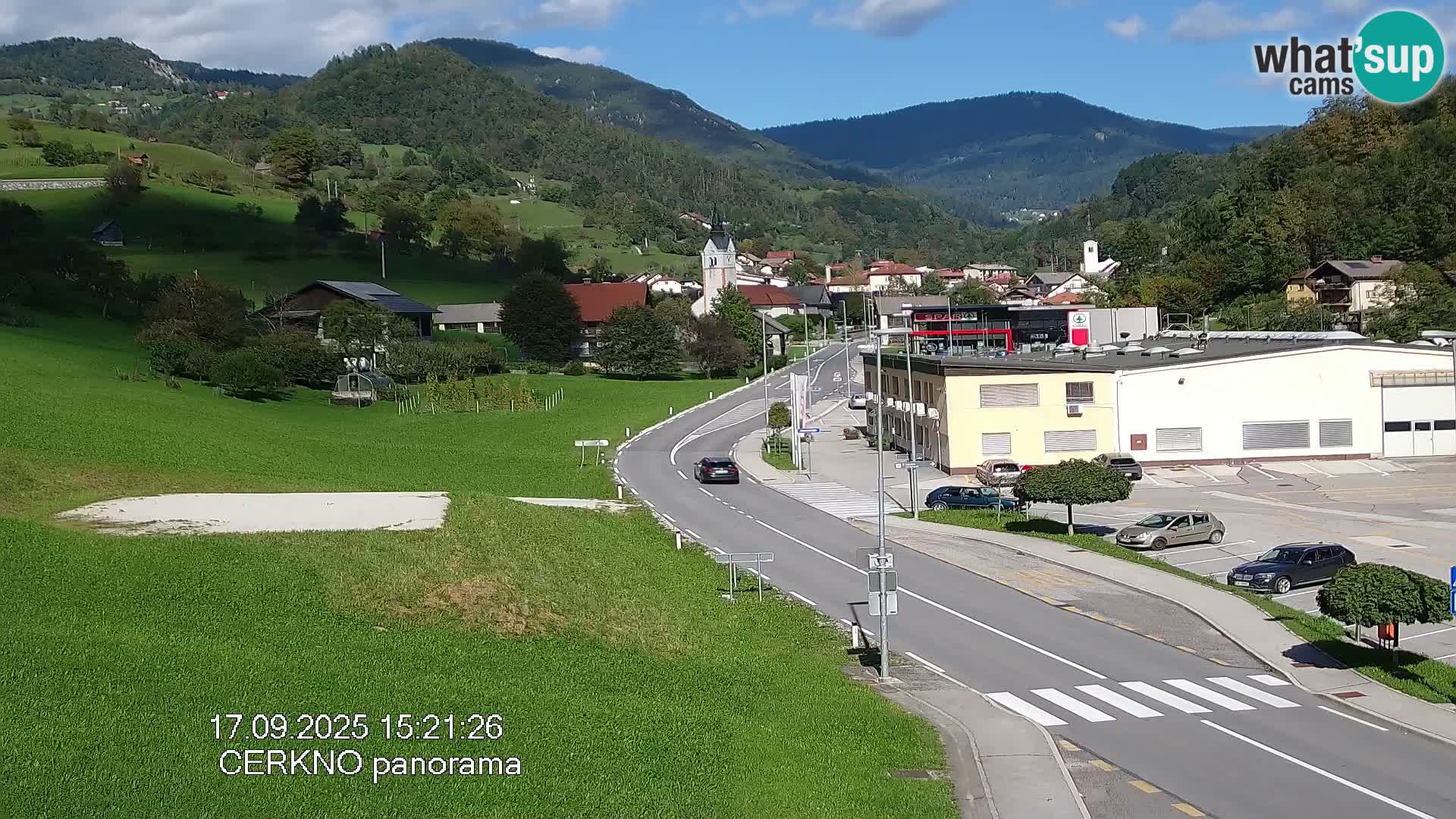 Cerkno ulaz u grad – Kamera uživo