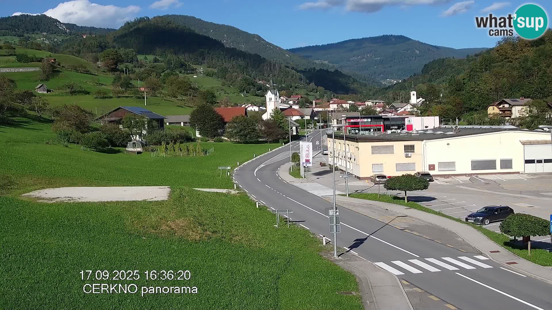 Cerkno ulaz u grad – Kamera uživo