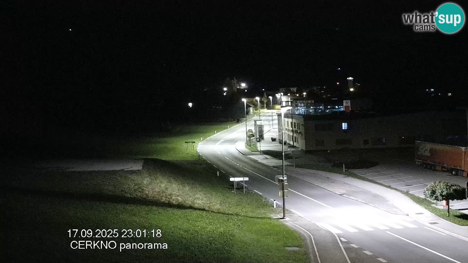 Cerkno entrada a la ciudad Webcam en vivo