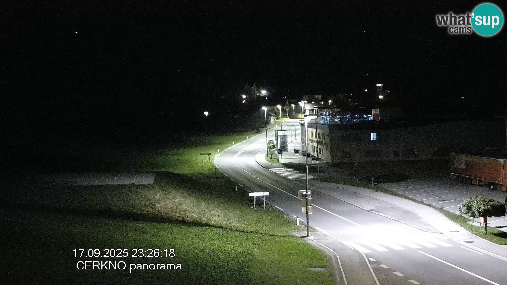 Webcam en direct – Entrée de la ville de Cerkno