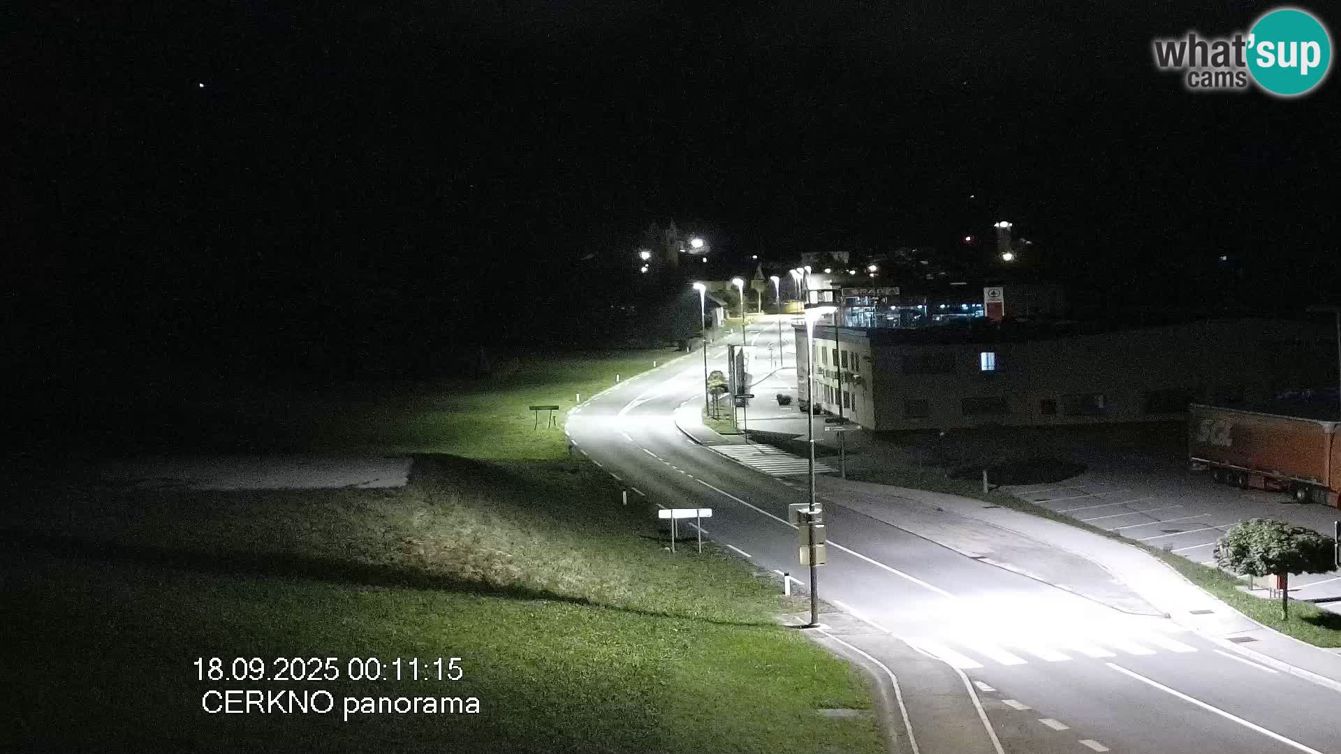 Webcam en direct – Entrée de la ville de Cerkno