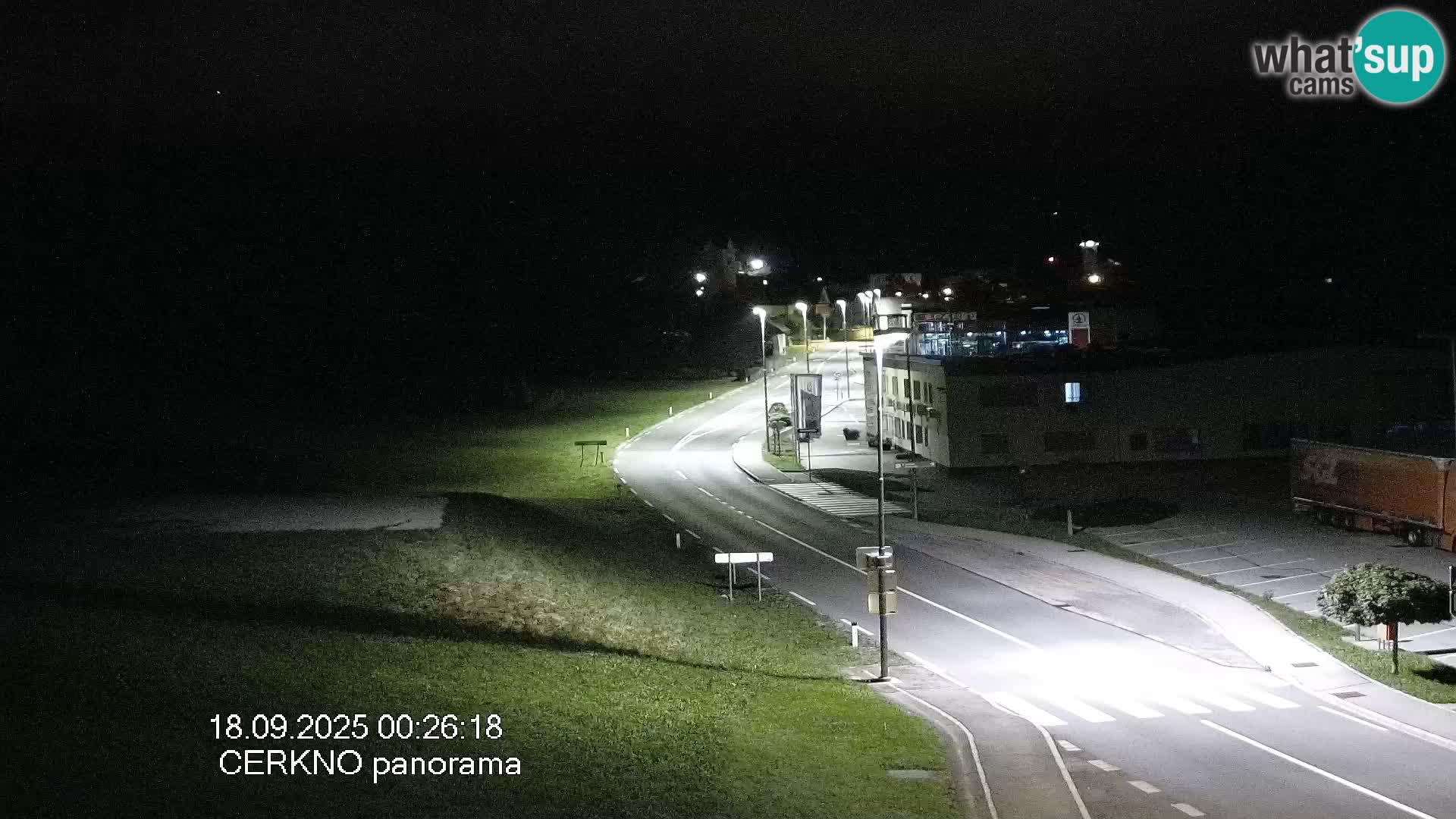 Cerkno city entrance Live Webcam
