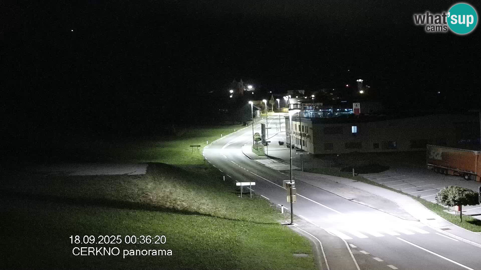 Cerkno city entrance Live Webcam