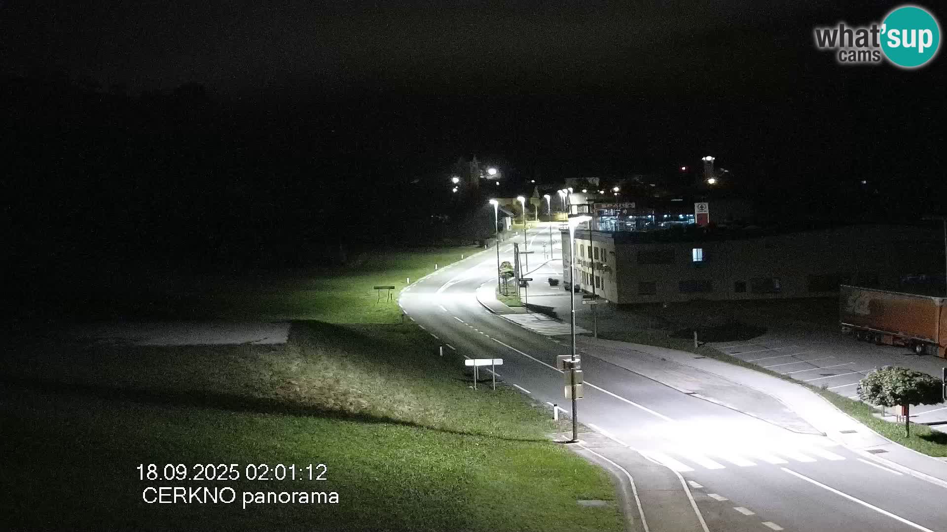Cerkno city entrance Live Webcam