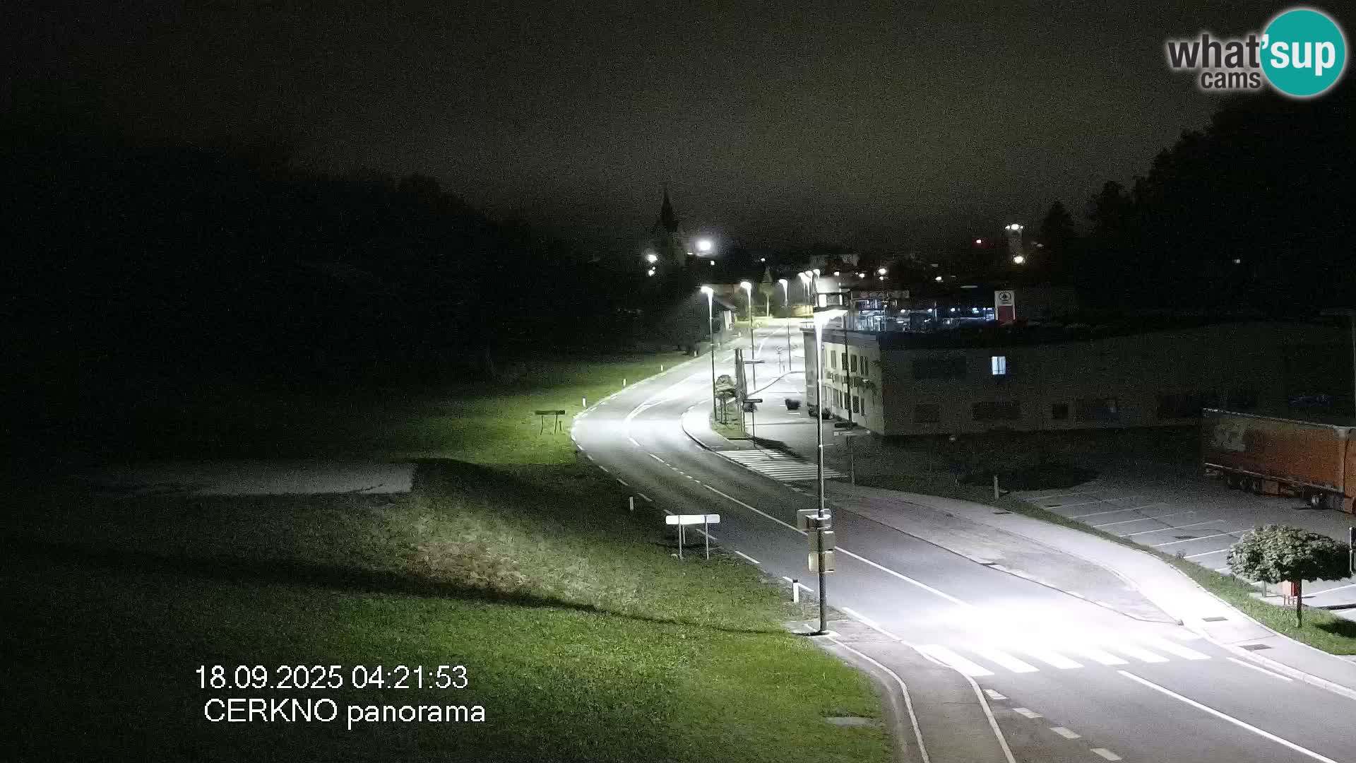 Cerkno entrada a la ciudad Webcam en vivo
