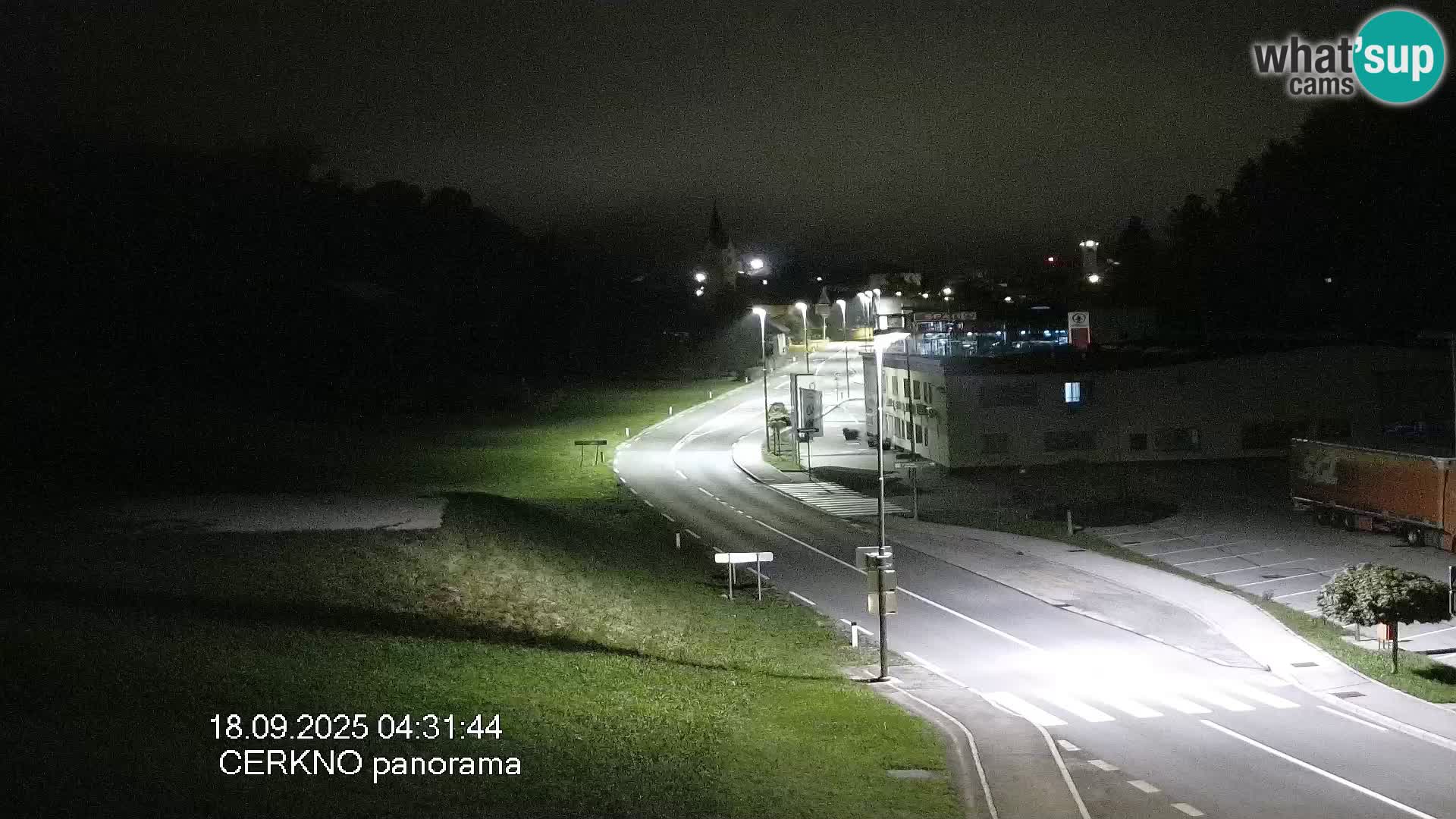Cerkno city entrance Live Webcam