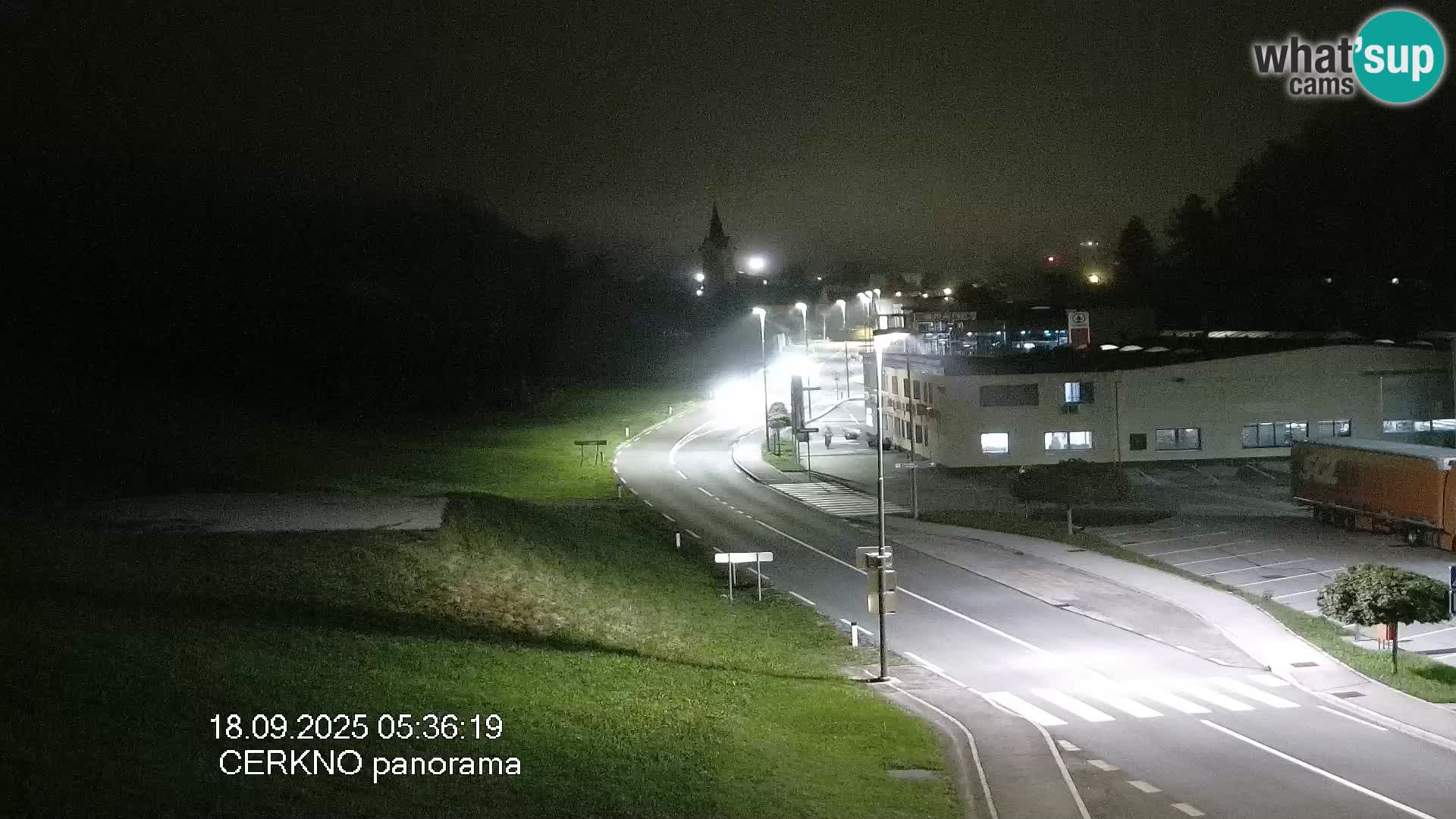 Cerkno city entrance Live Webcam