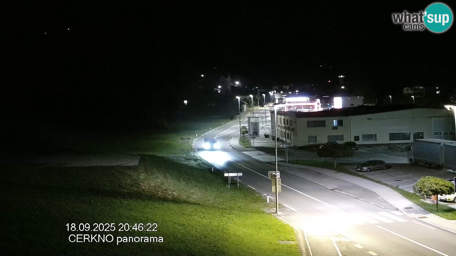 Cerkno city entrance Live Webcam