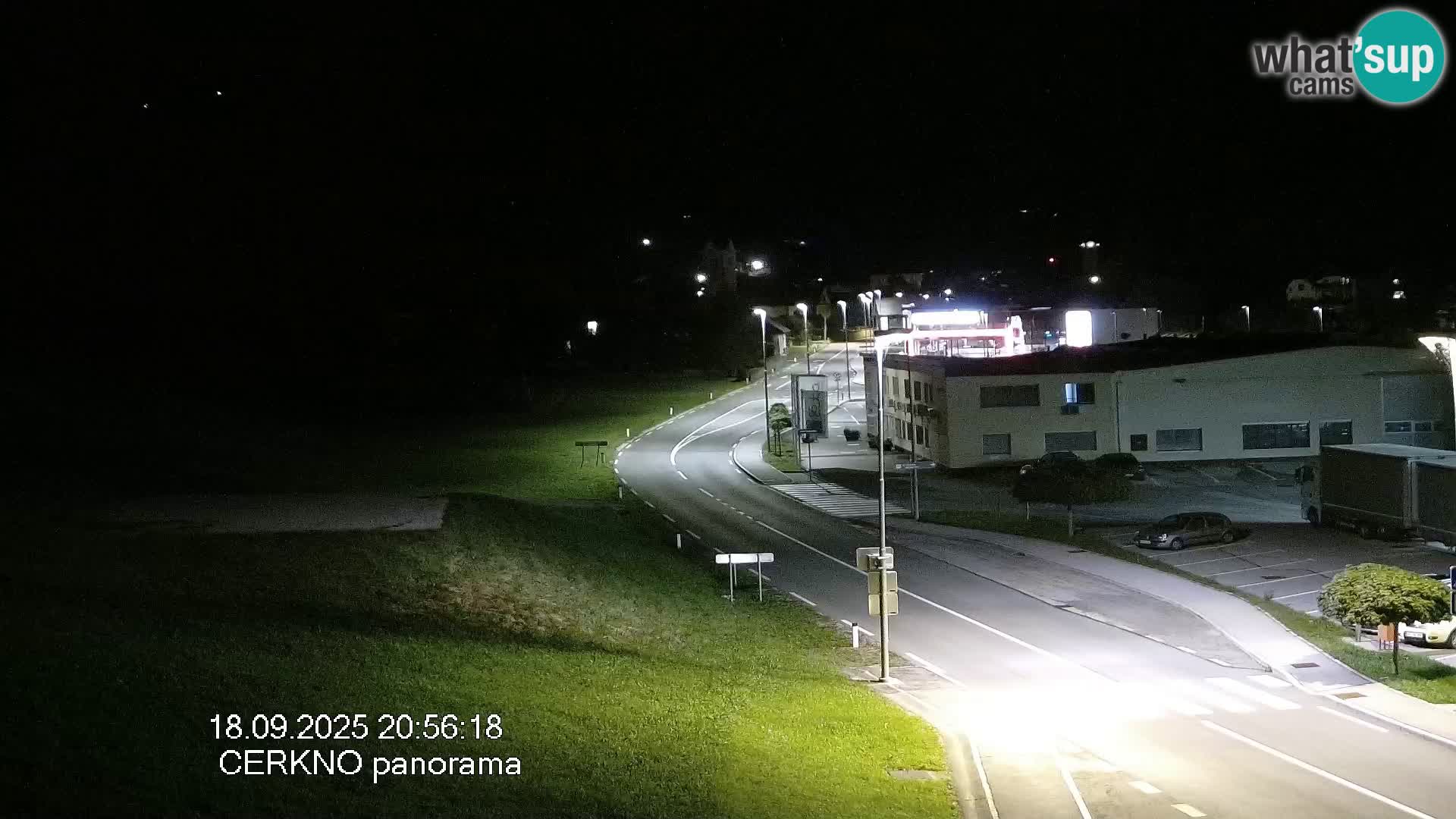 Webcam en direct – Entrée de la ville de Cerkno