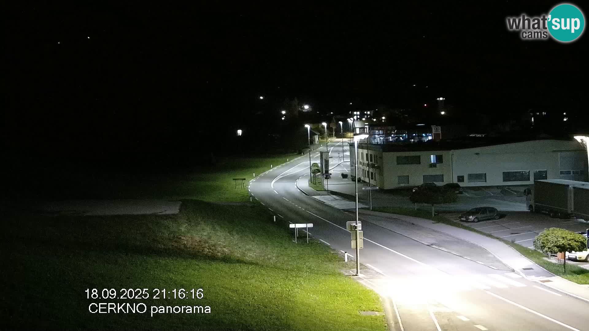 Cerkno city entrance Live Webcam