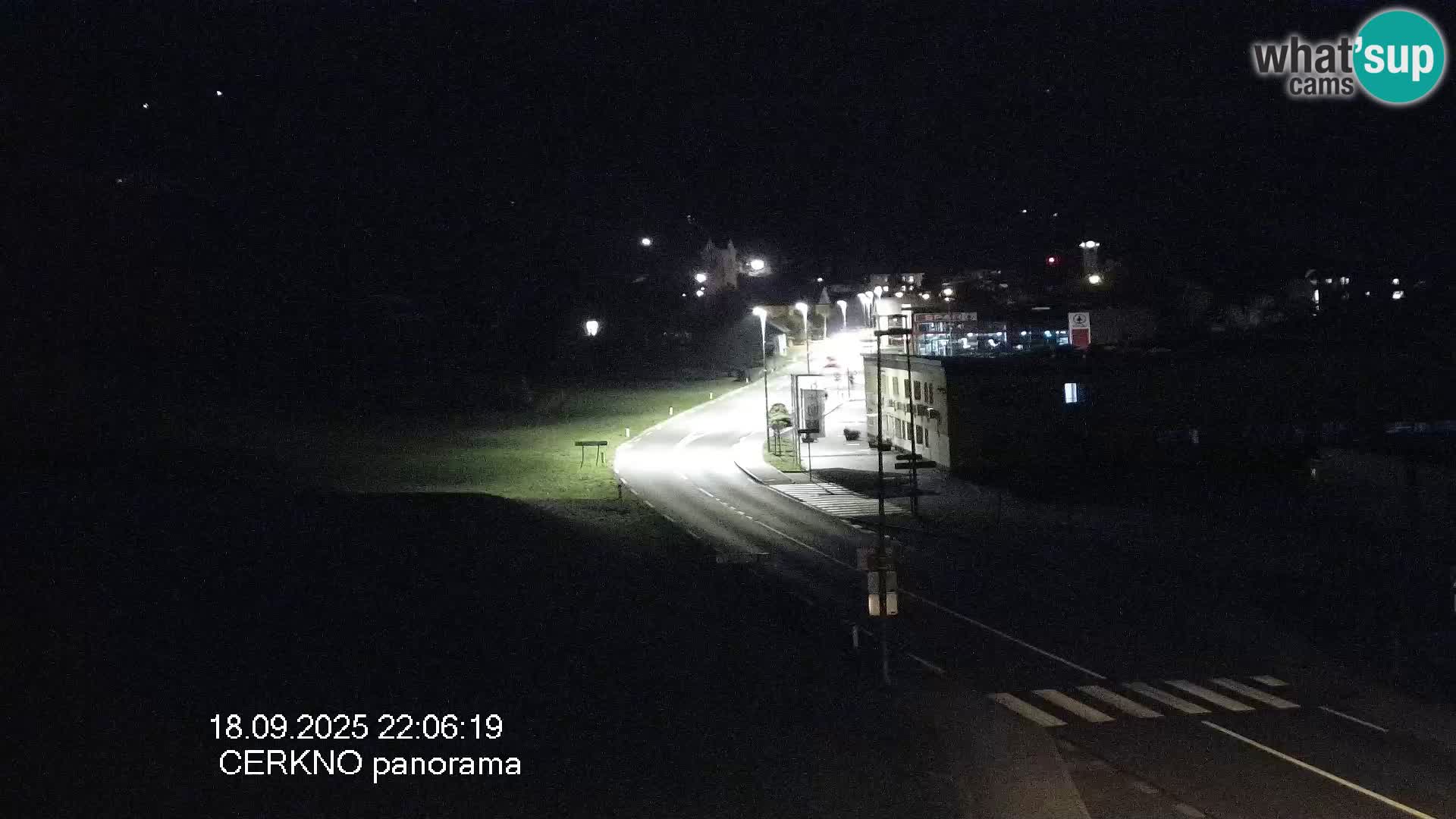 Cerkno entrada a la ciudad Webcam en vivo