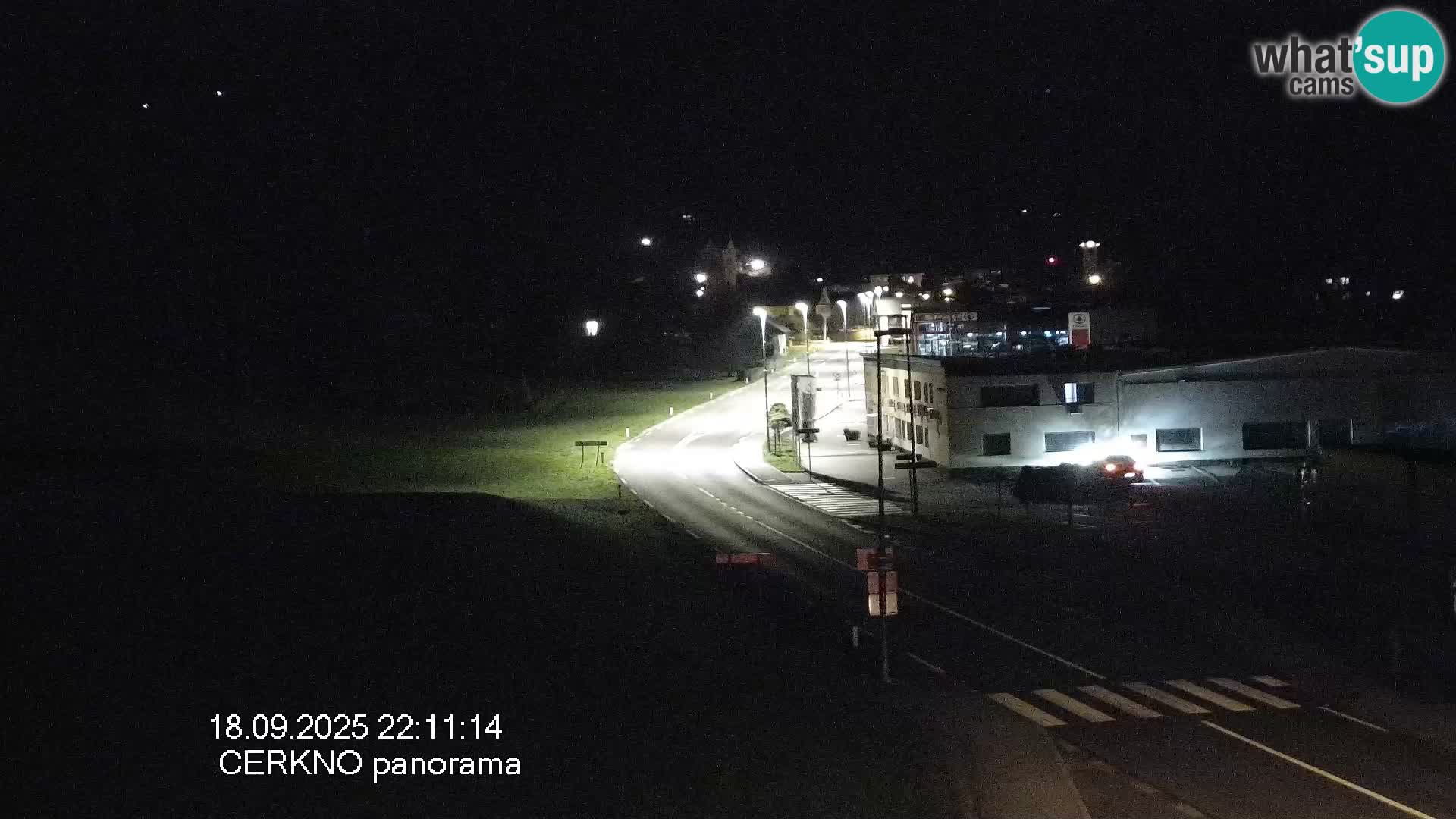 Webcam en direct – Entrée de la ville de Cerkno