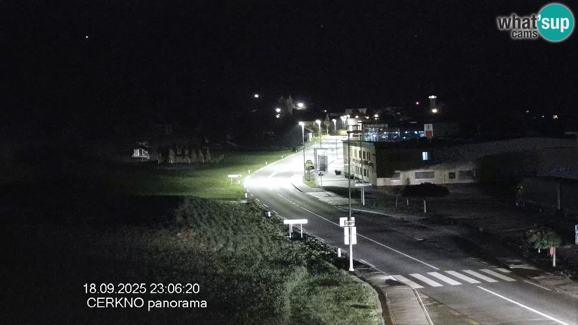 Cerkno entrada a la ciudad Webcam en vivo