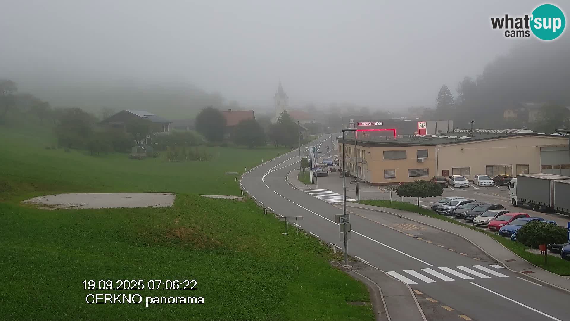Cerkno city entrance Live Webcam