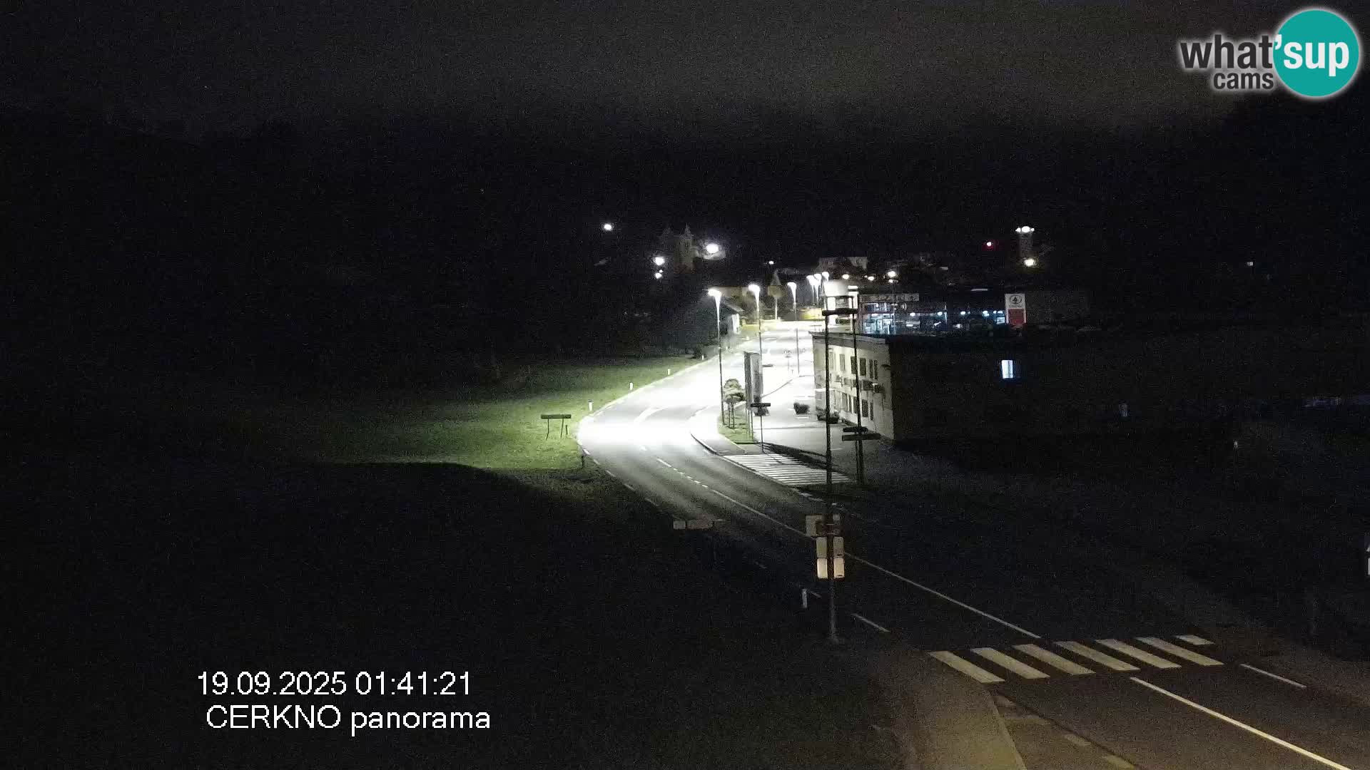 Cerkno city entrance Live Webcam