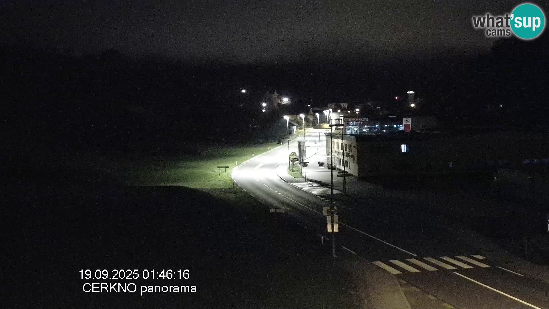 Cerkno city entrance Live Webcam