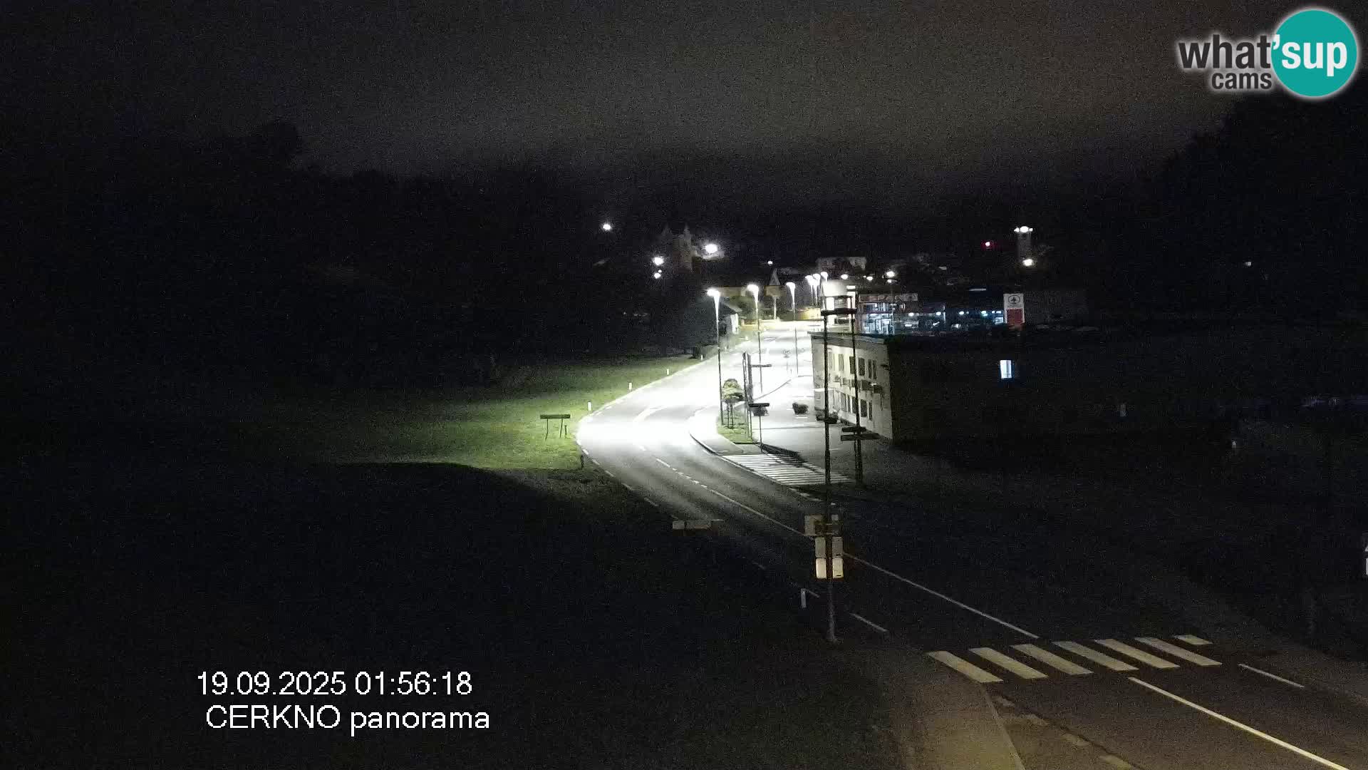 Cerkno city entrance Live Webcam