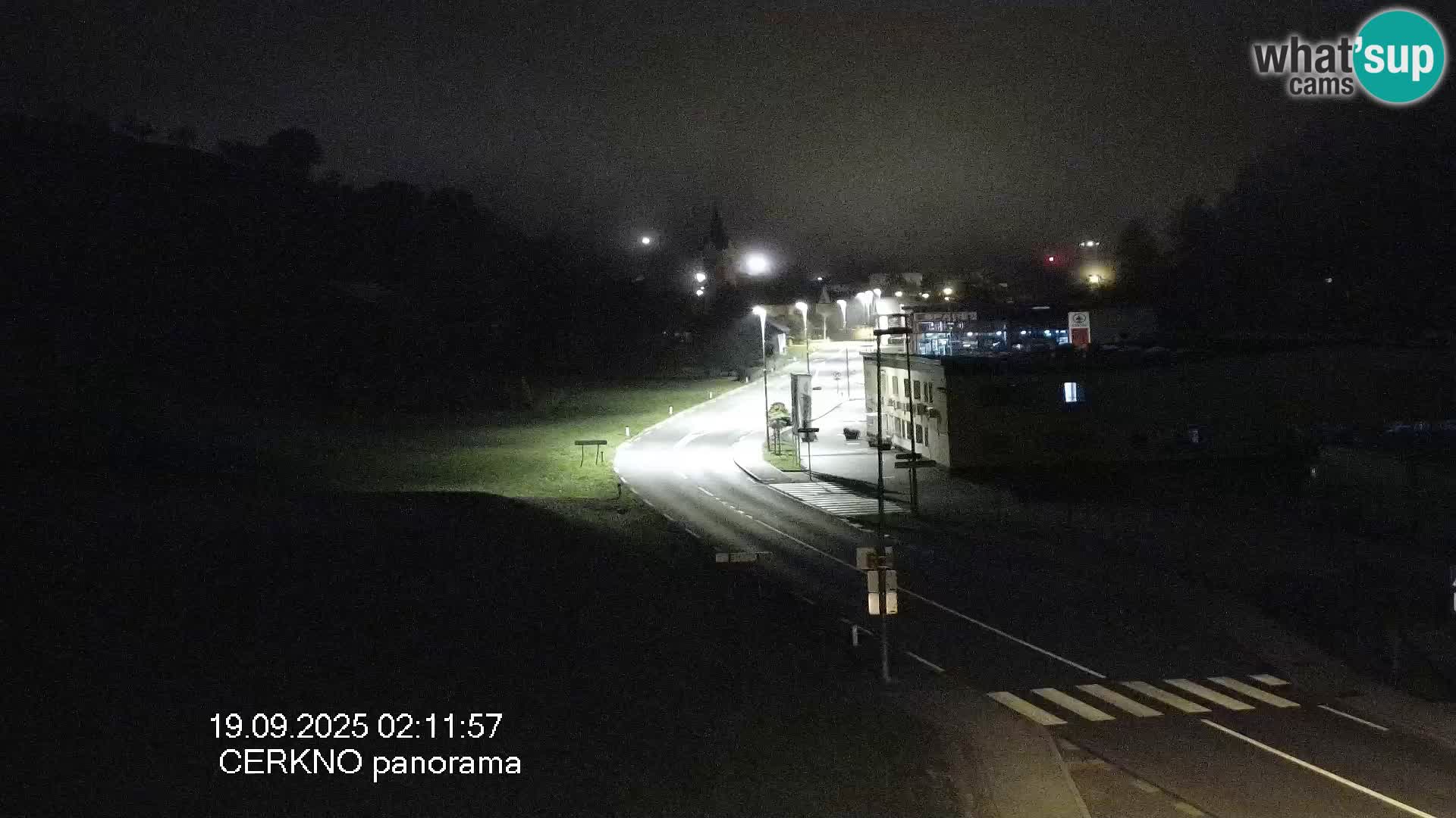 Cerkno entrada a la ciudad Webcam en vivo