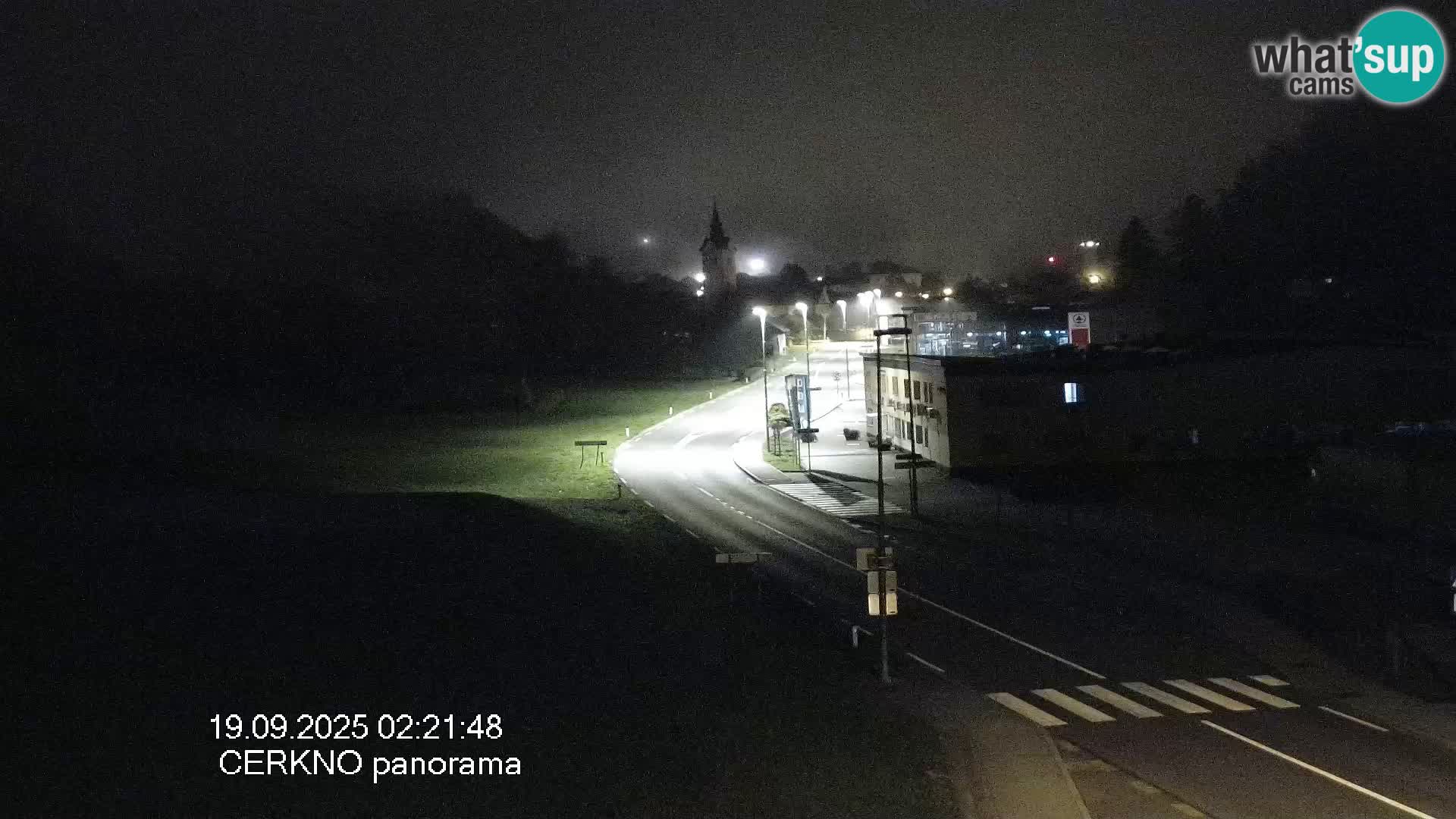 Cerkno city entrance Live Webcam