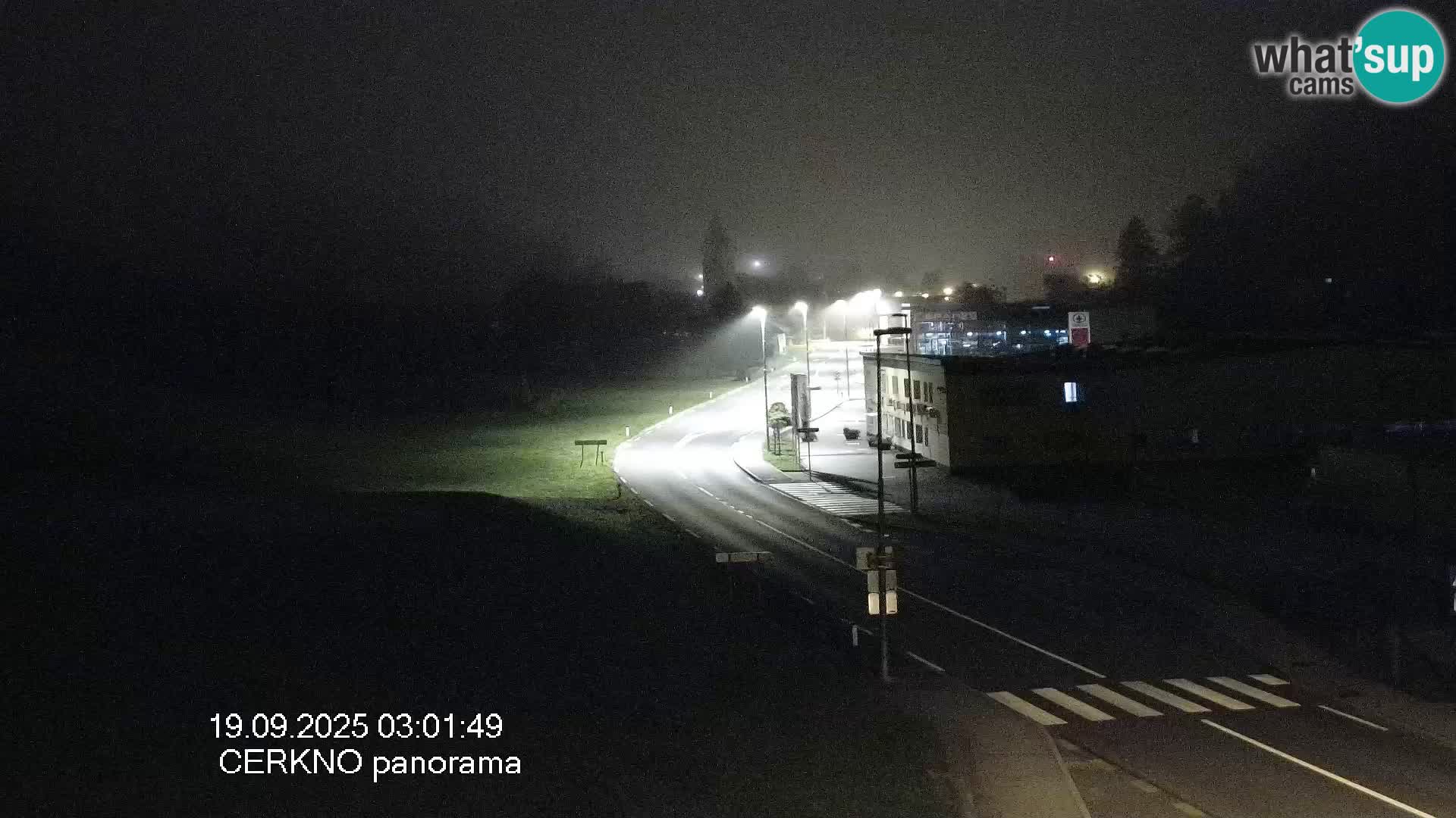 Cerkno entrada a la ciudad Webcam en vivo