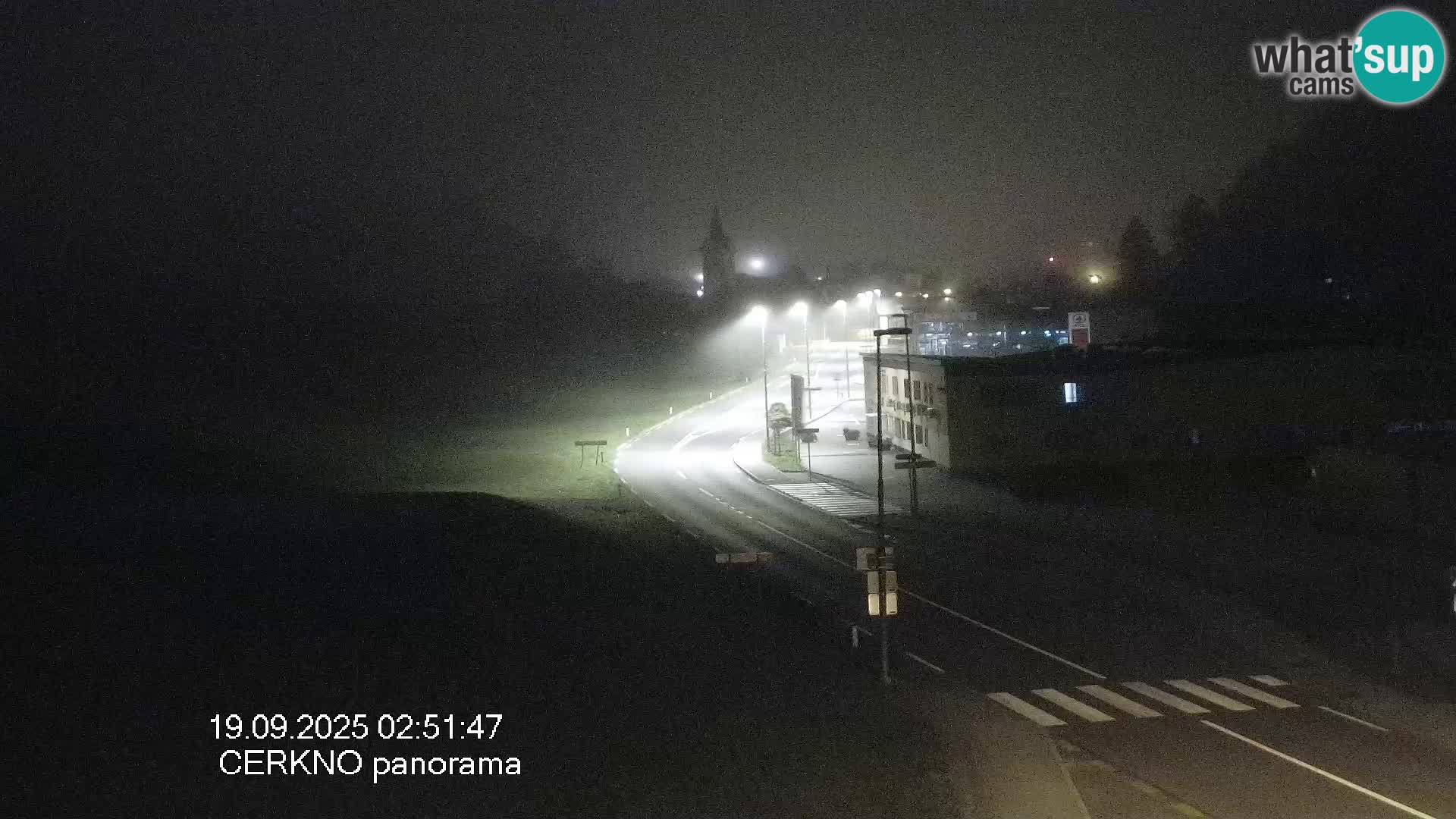 Cerkno entrada a la ciudad Webcam en vivo