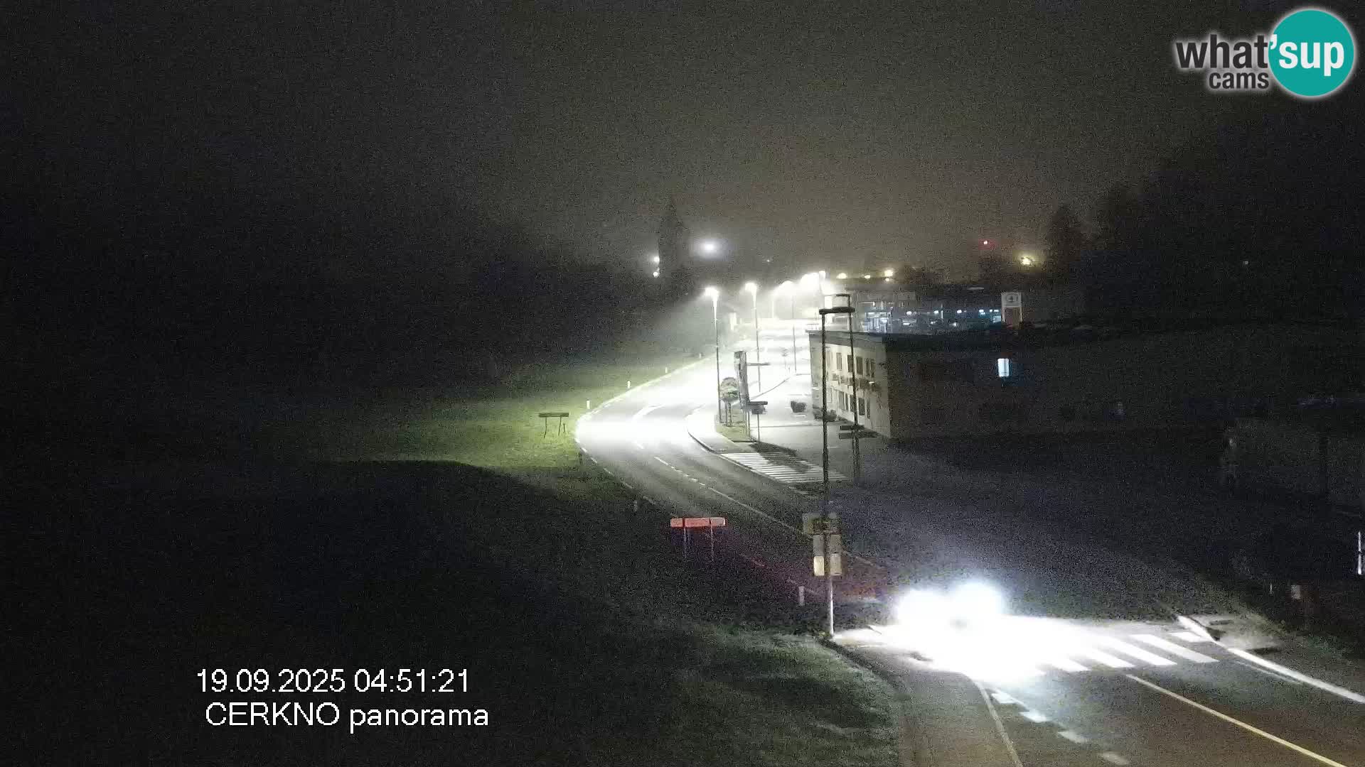 Webcam en direct – Entrée de la ville de Cerkno