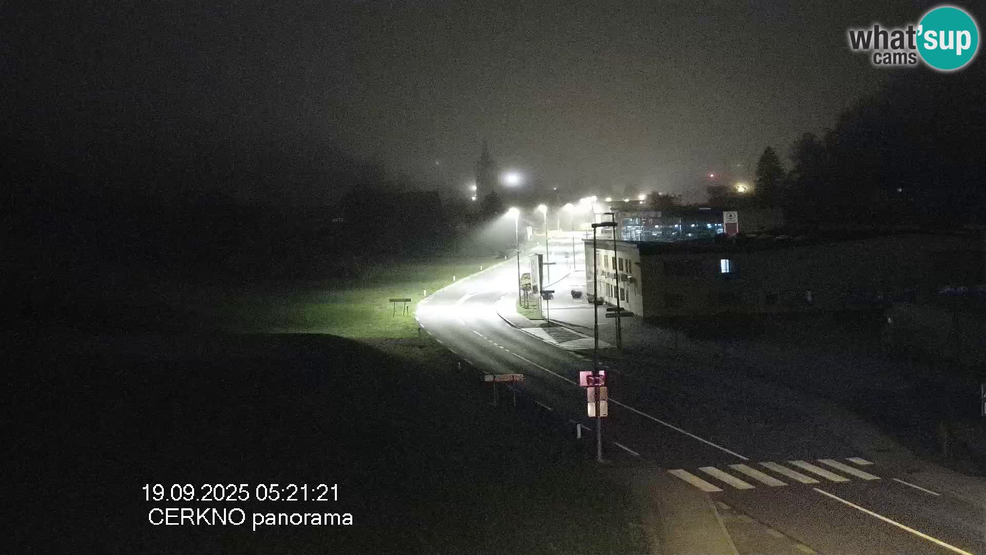 Webcam en direct – Entrée de la ville de Cerkno