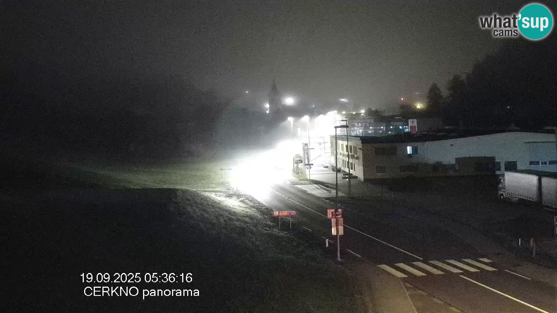 Cerkno city entrance Live Webcam